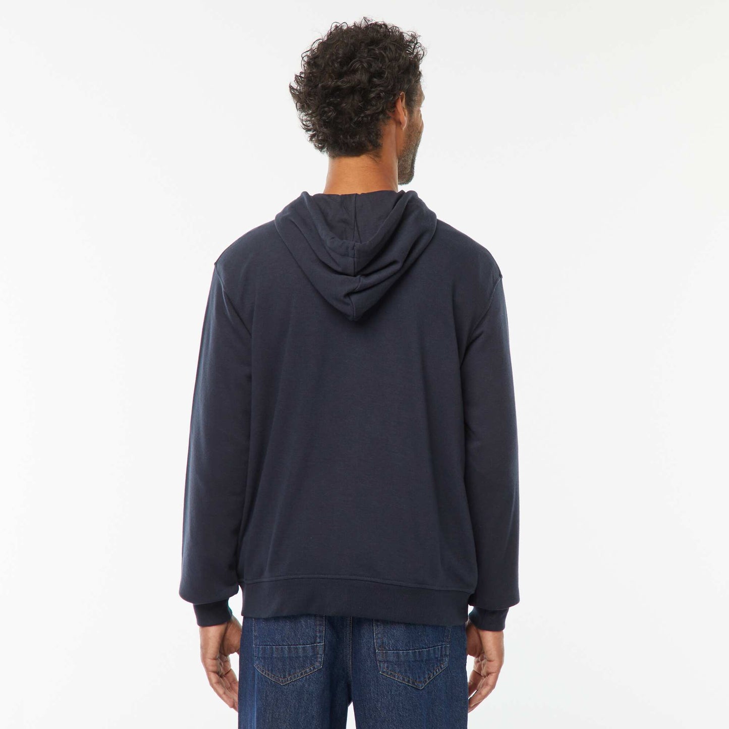 Sweat zippé capuche 260 Gr - unisexe BLEU MARINE
