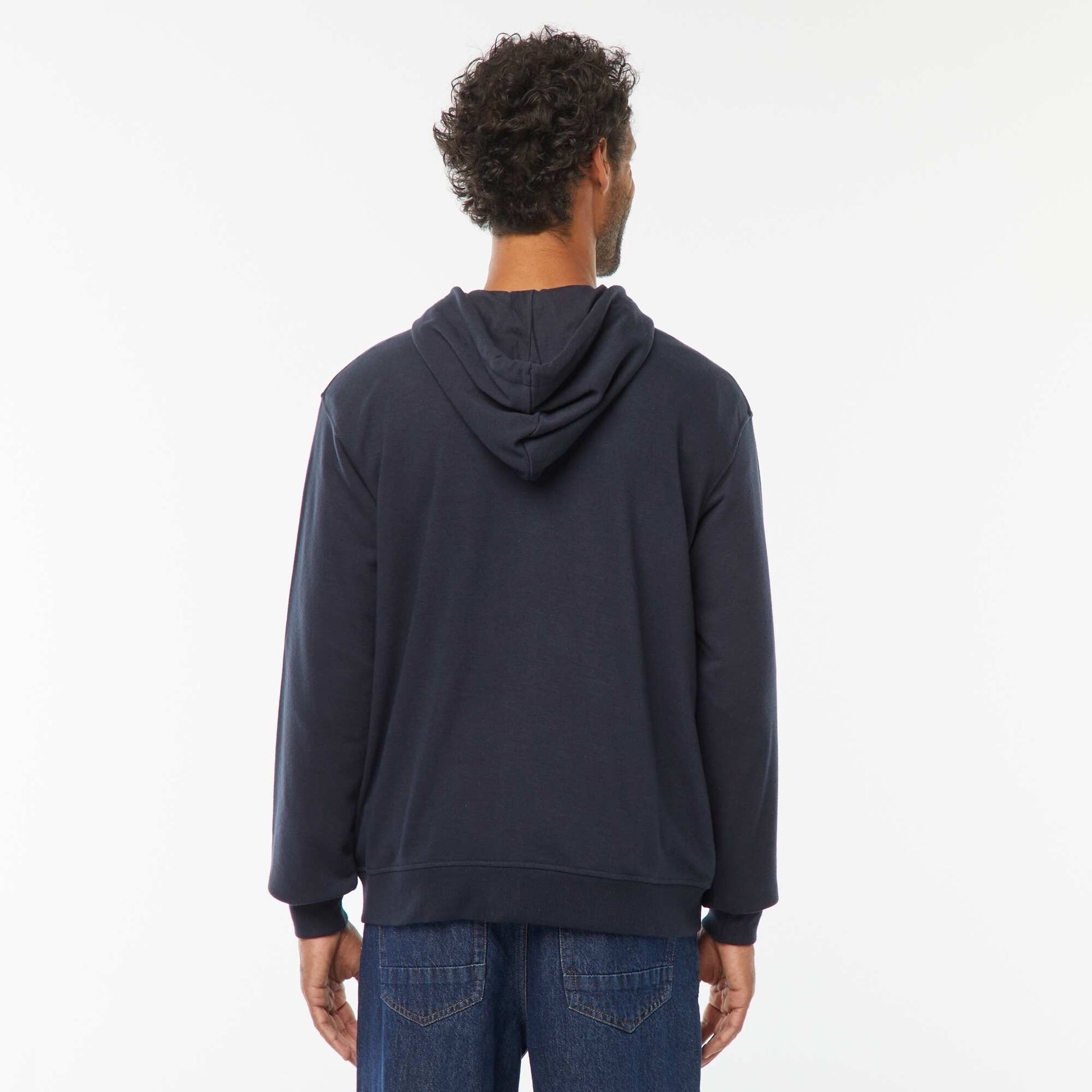 Sweat zippé capuche 260 Gr - unisexe BLEU MARINE