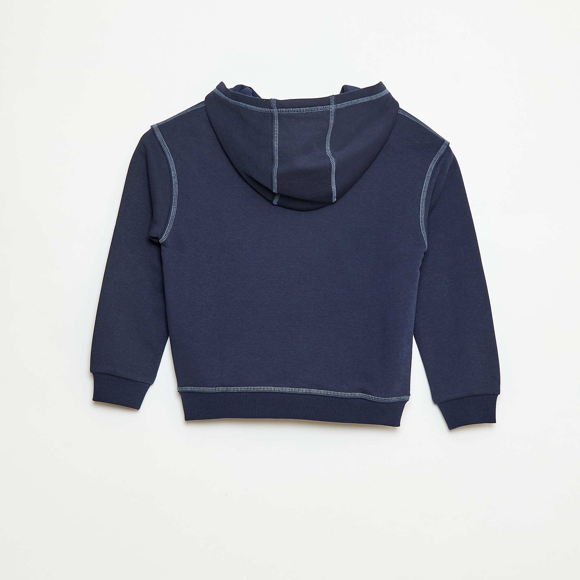 Sweat à capuche imprimé BLEU