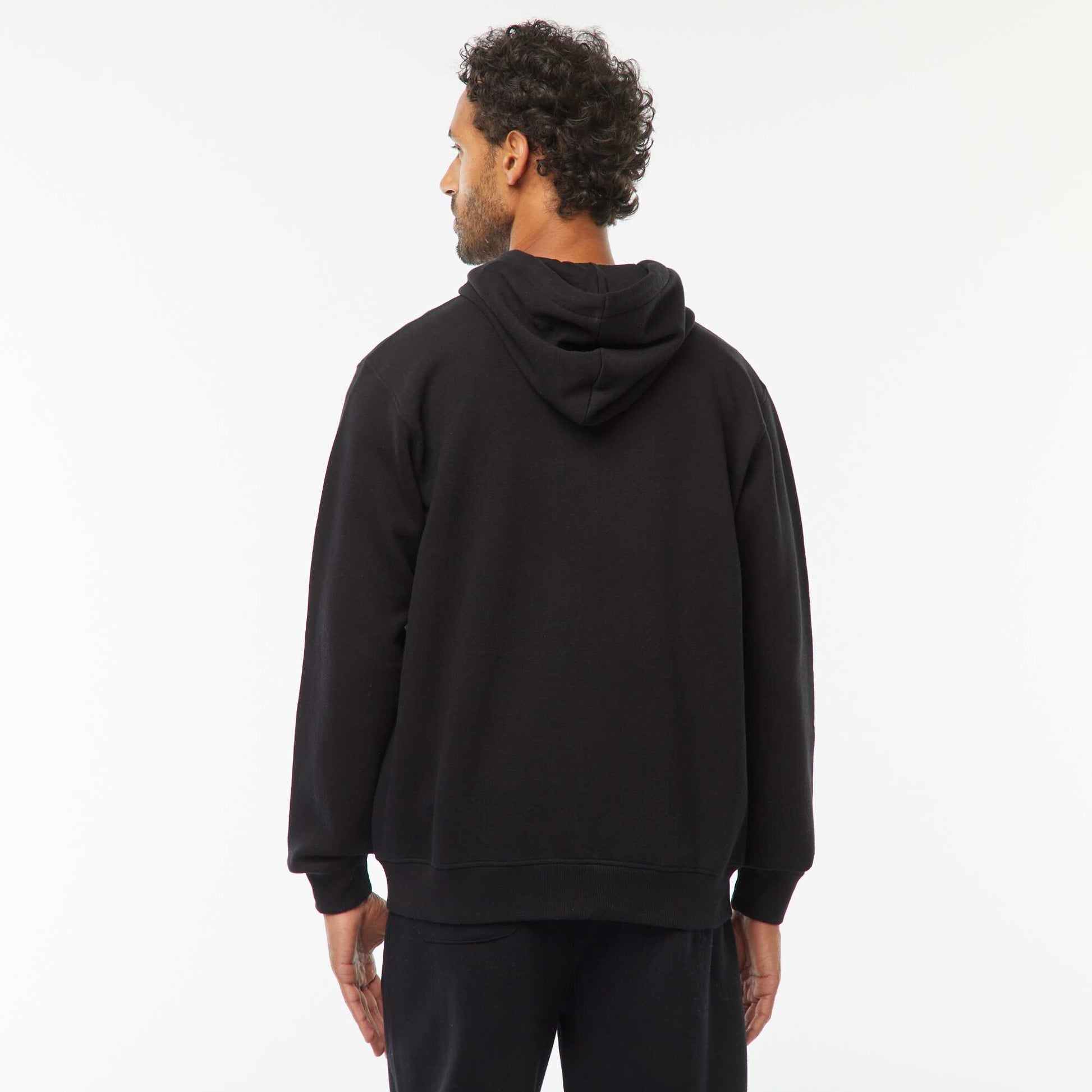 Sweat zippé molleton 260 Gr - unisexe NOIR