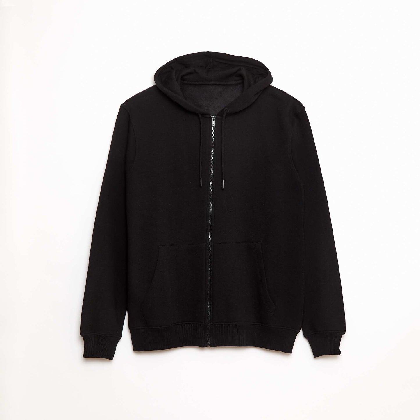 Sweat zippé molleton 260 Gr - unisexe NOIR