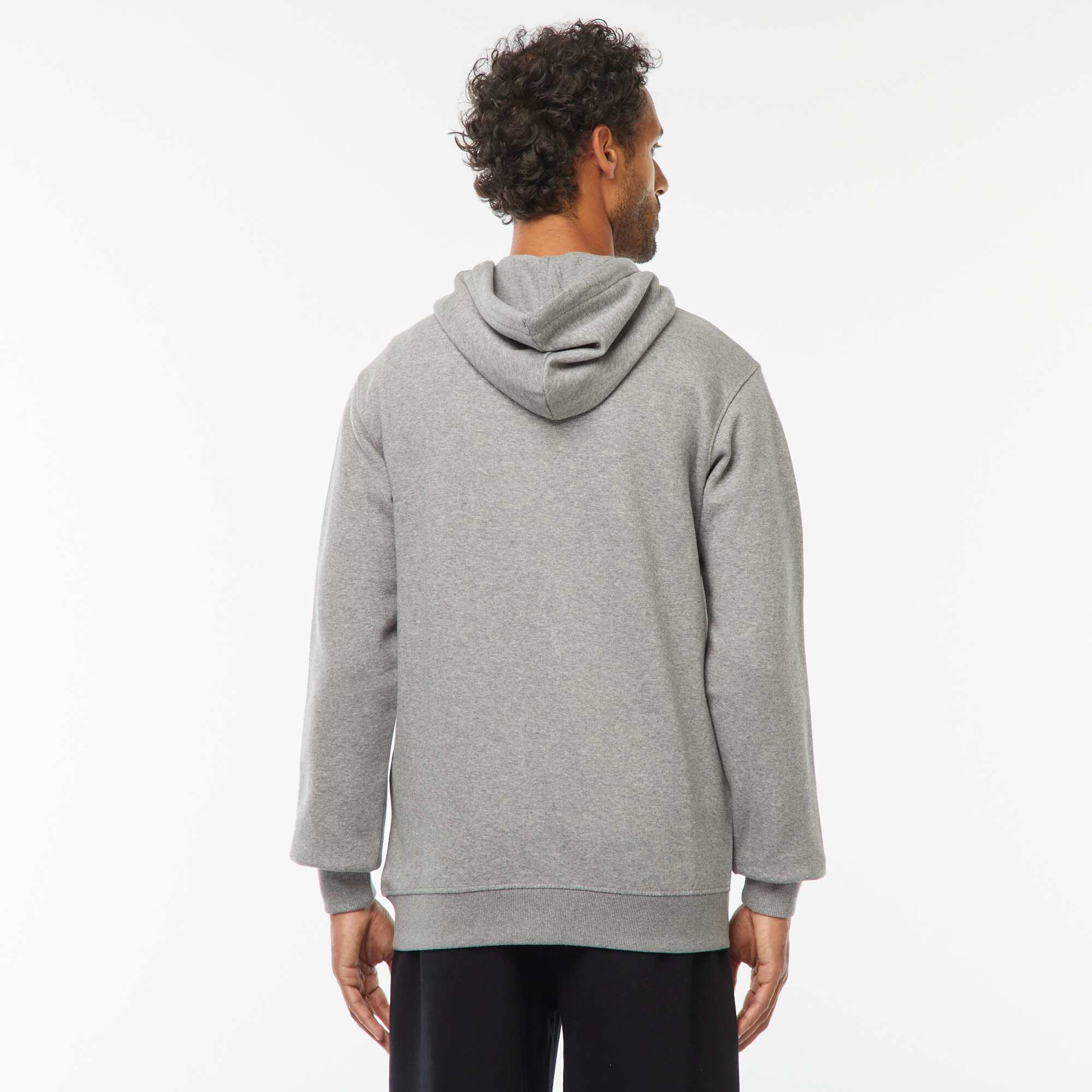 Sweat zippé molleton 260 Gr - unisexe GRIS