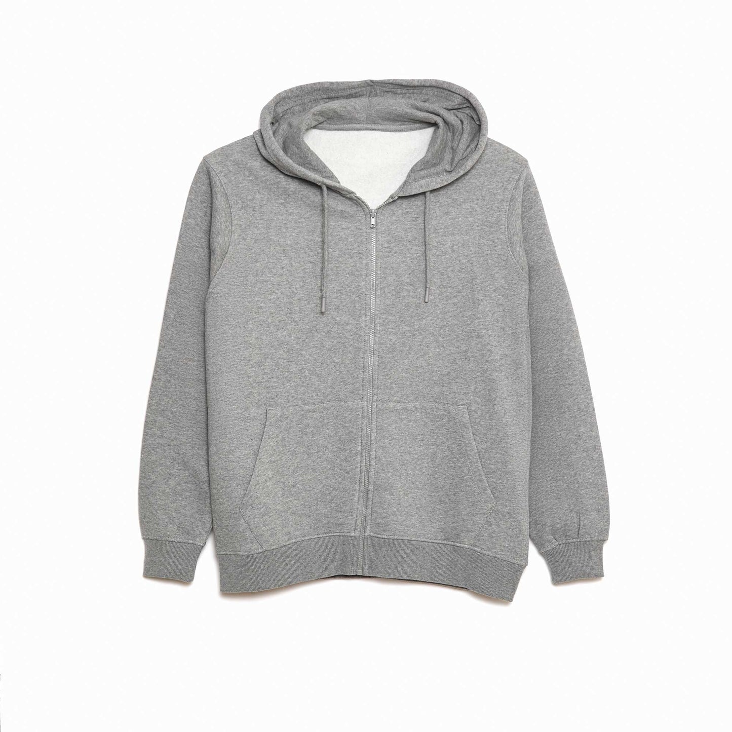 Sweat zippé molleton 260 Gr - unisexe GRIS