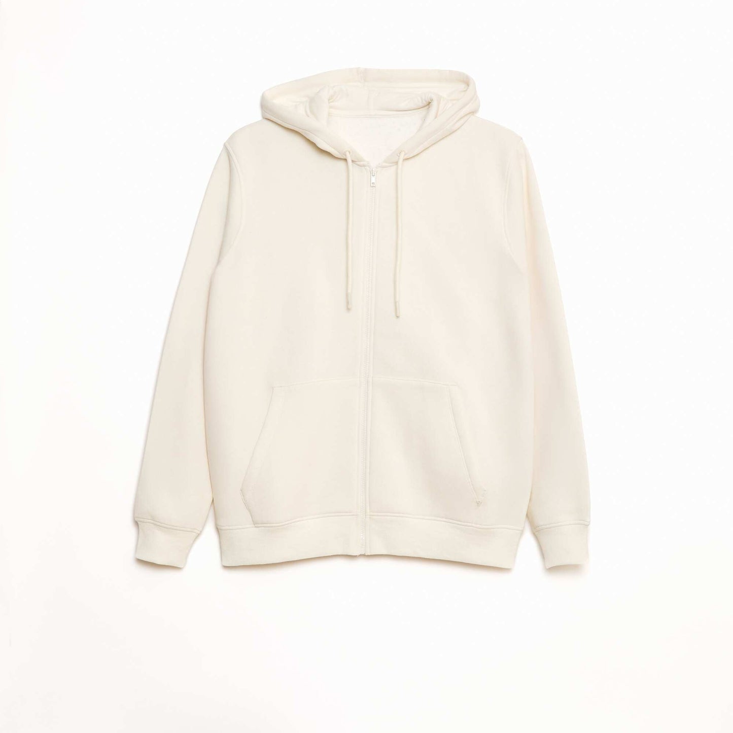 Sweat zippé molleton 260 Gr - unisexe BLANC