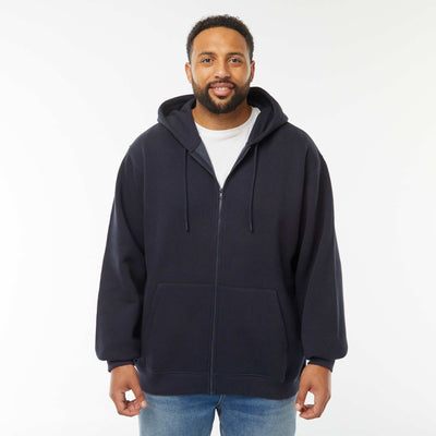 Sweat zippé molleton 260 Gr - unisexe BLEU MARINE
