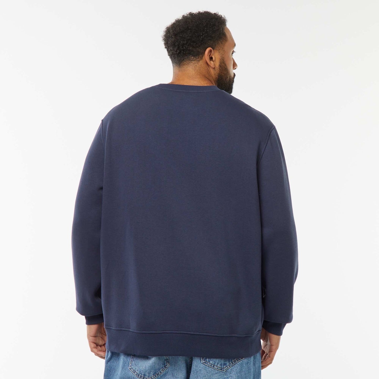 Sweat col rond molleton 320 Gr  - Unisexe BLEU MARINE