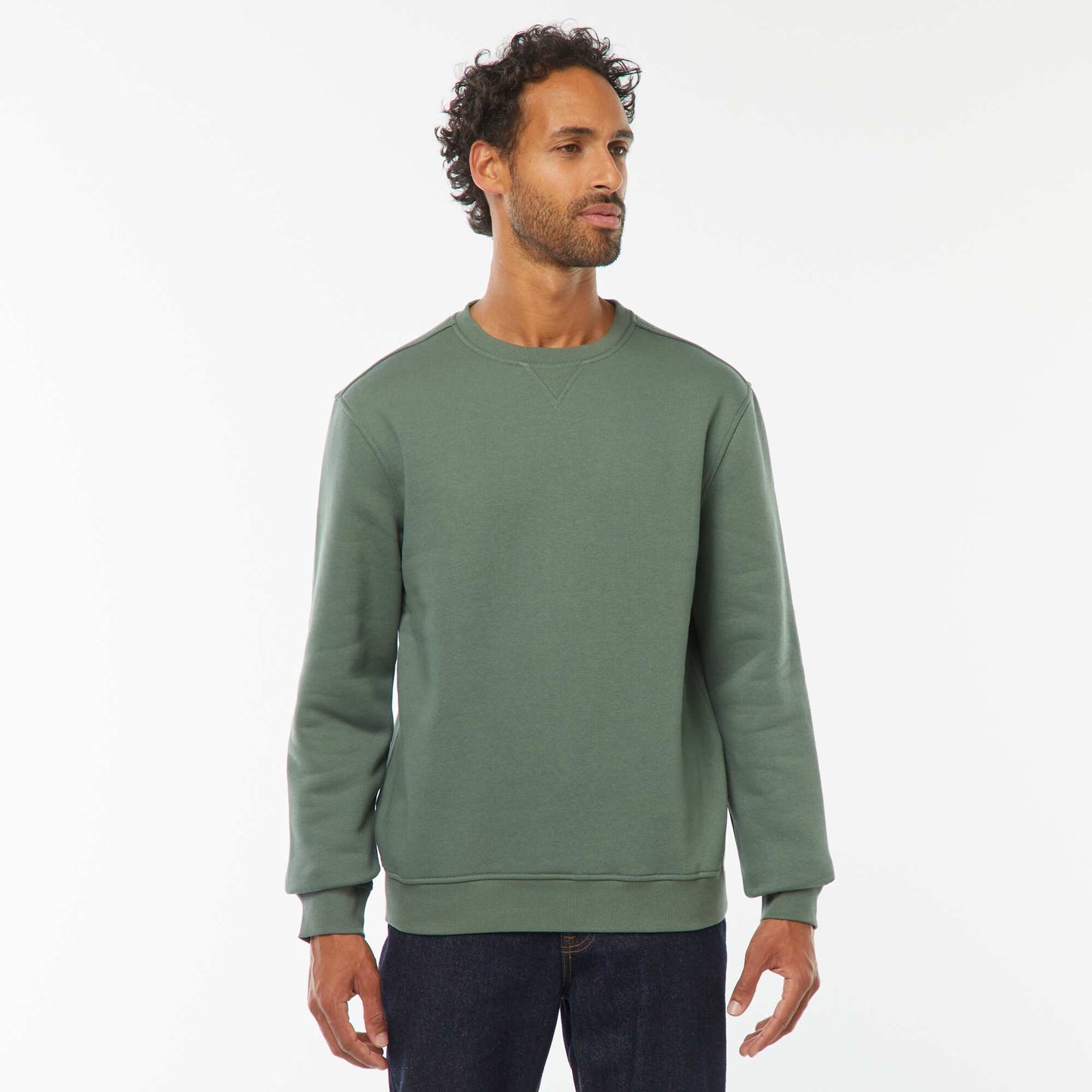 Sweat col rond molleton 320 Gr  - Unisexe VERT