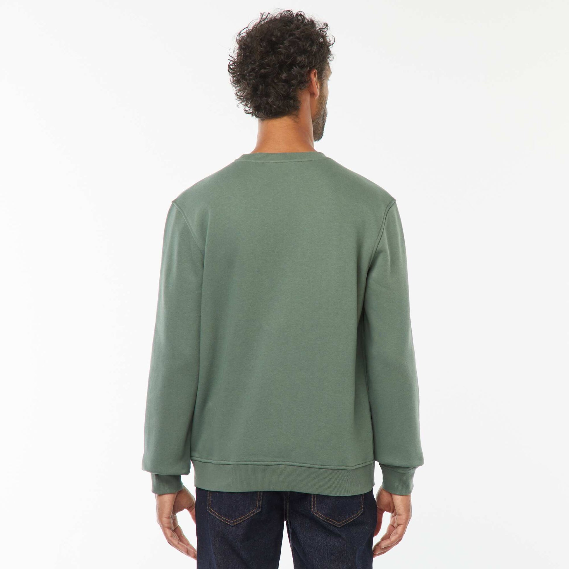 Sweat col rond molleton 320 Gr  - Unisexe VERT