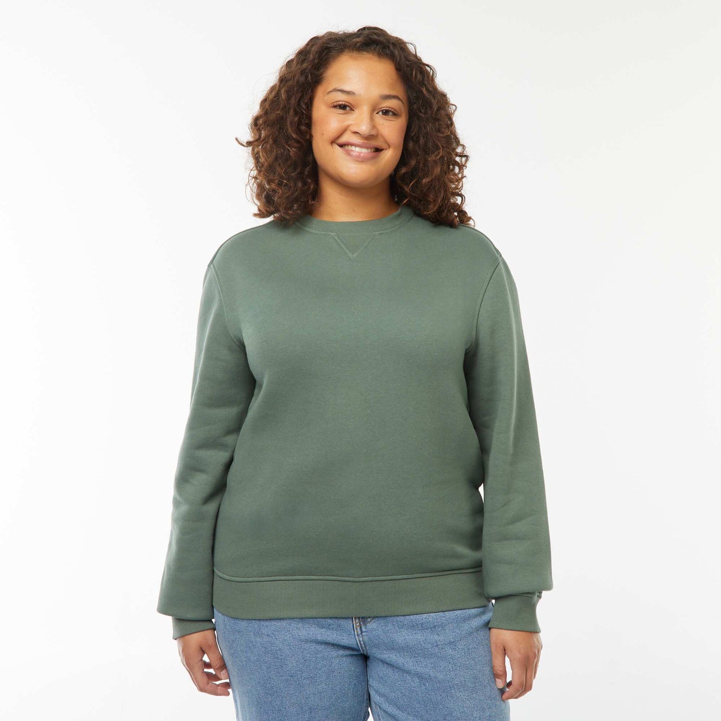 Sweat col rond molleton 320 Gr  - Unisexe VERT