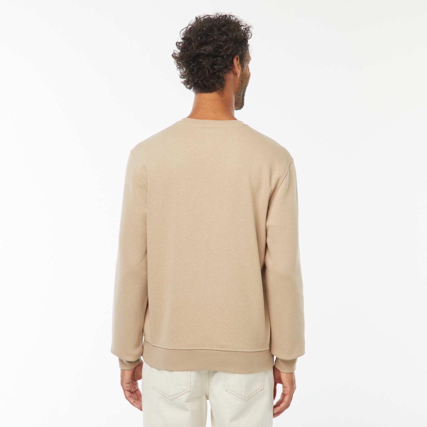 Sweat col rond molleton 320 Gr  - Unisexe BEIGE