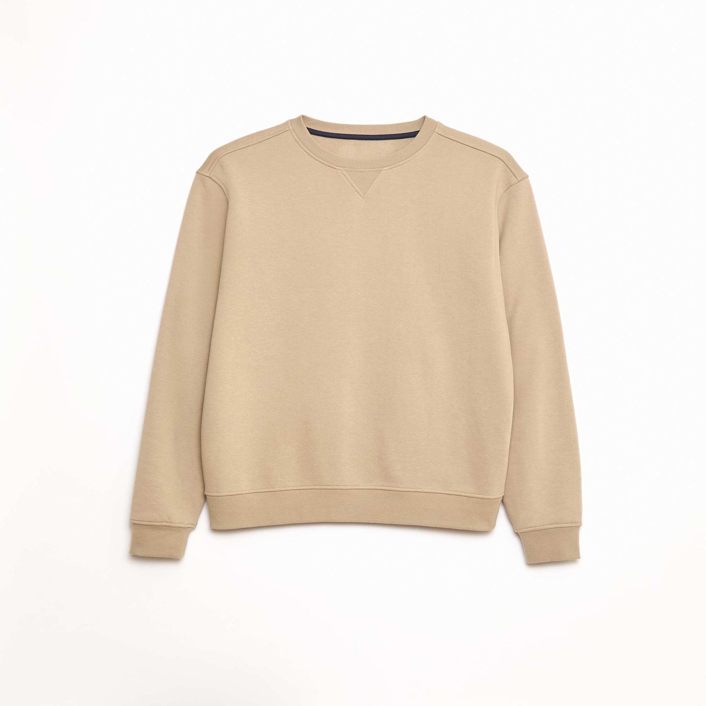Sweat col rond molleton 320 Gr  - Unisexe BEIGE