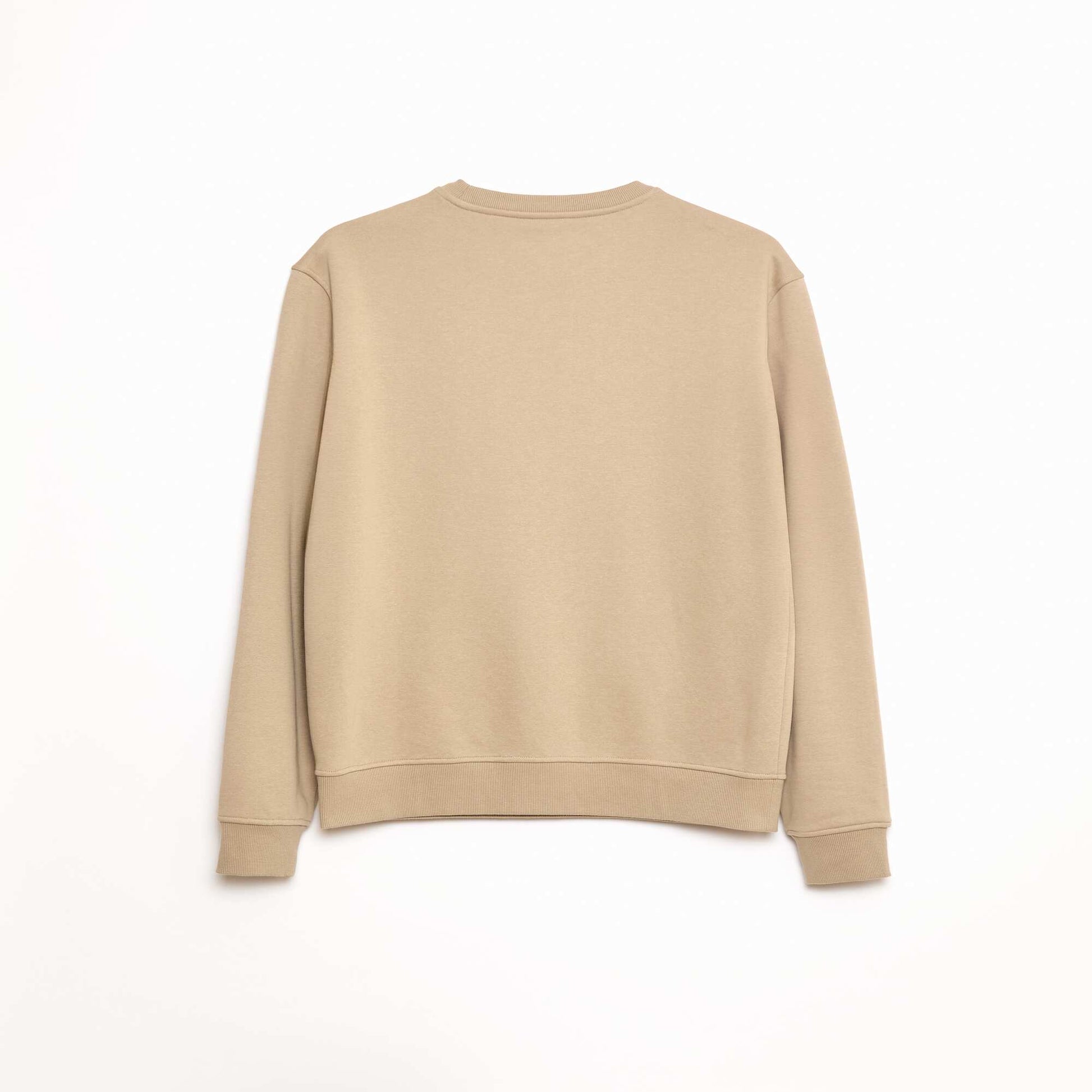 Sweat col rond molleton 320 Gr  - Unisexe BEIGE
