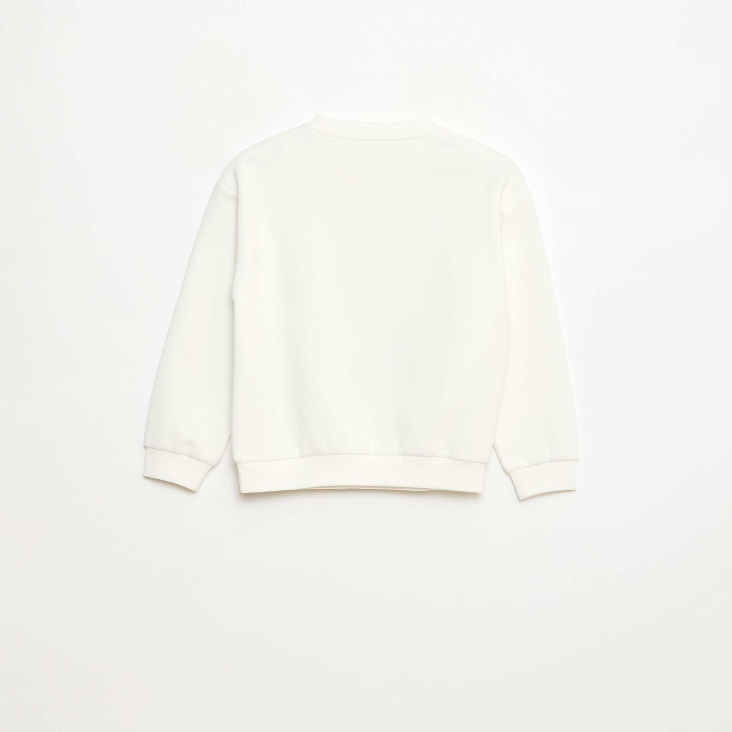 Sweat en molleton imprimé Noël BEIGE