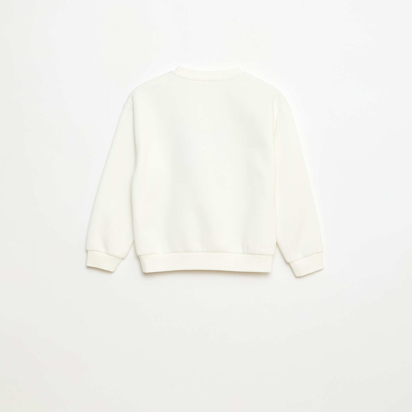 Sweat en molleton imprimé Noël BLANC