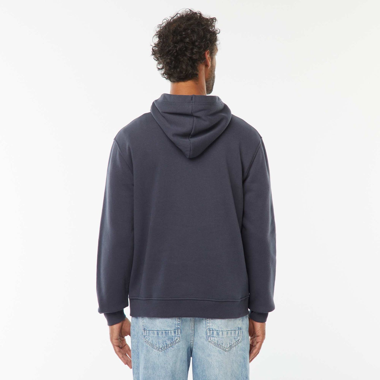 Sweat capuche molleton 320 Gr BLEU MARINE