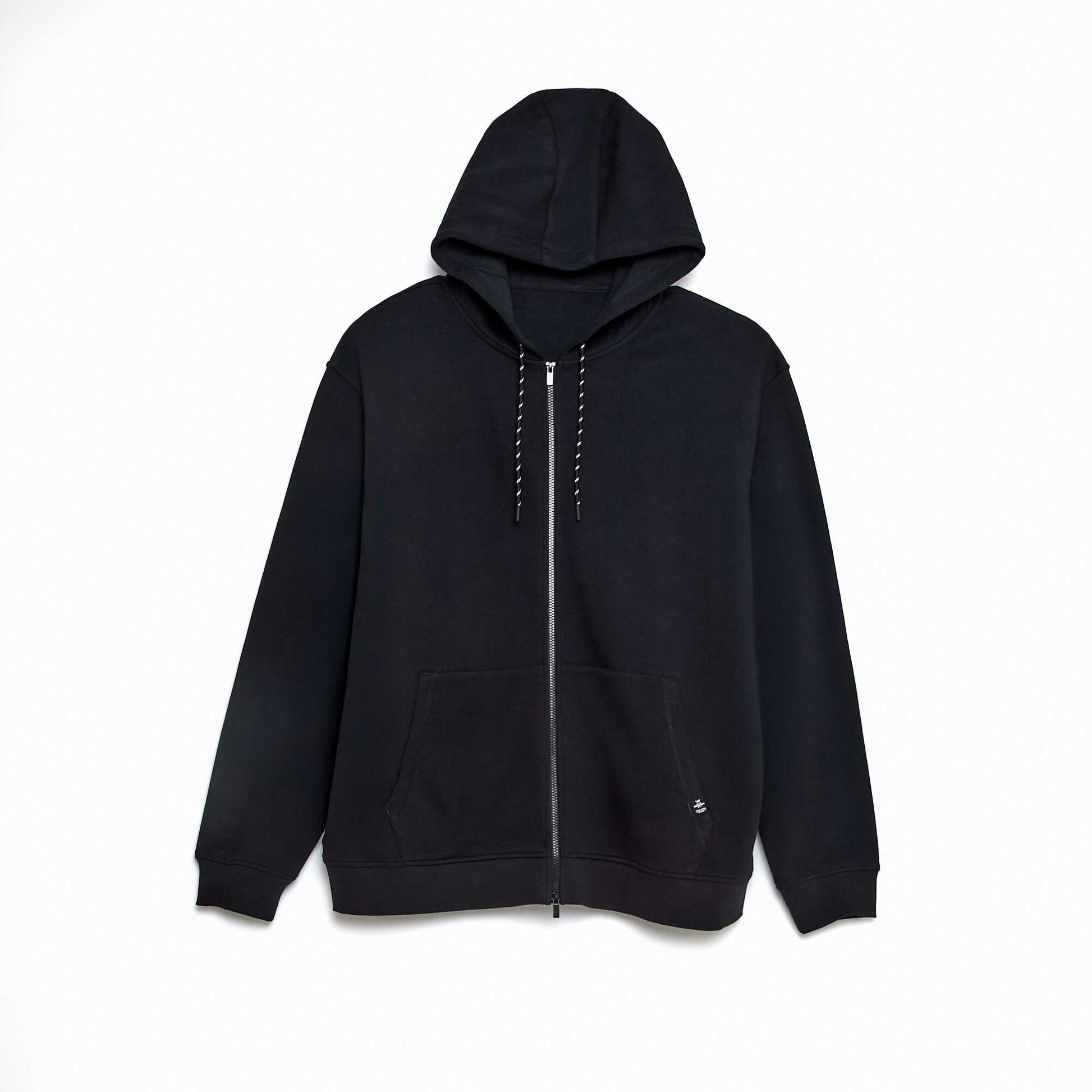 Sweat zippé molleton 385 Gr NOIR