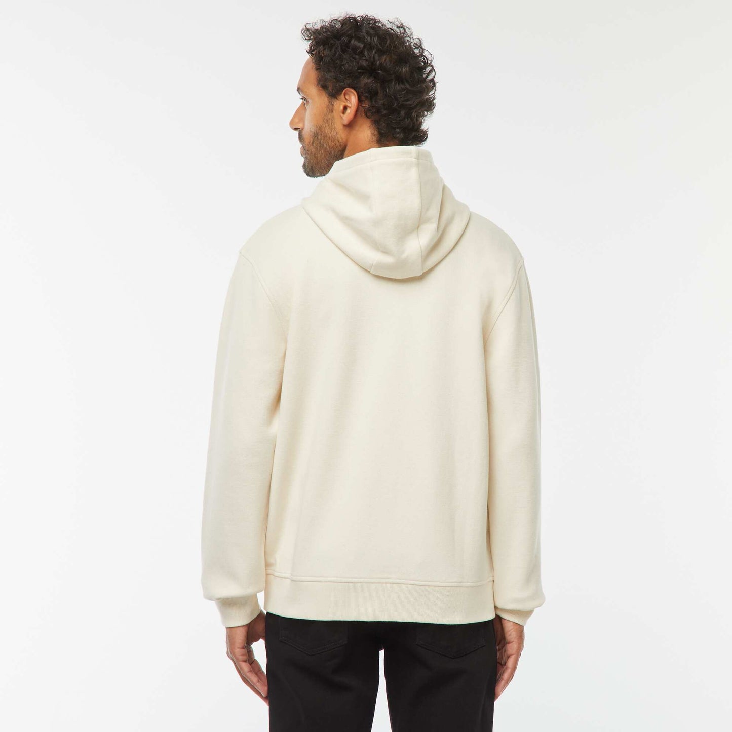 Sweat zippé molleton 385 Gr BLANC