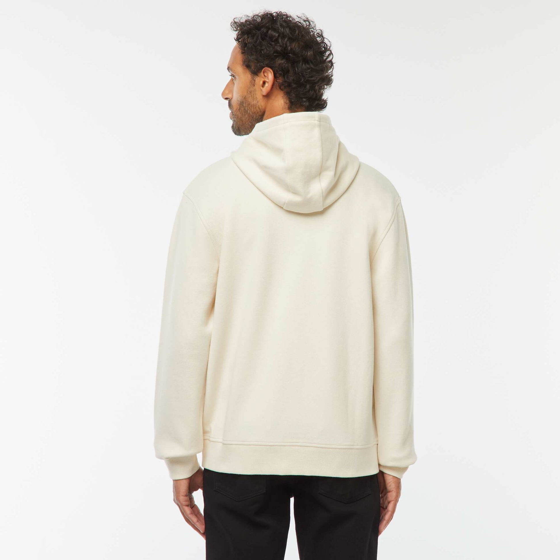 Sweat zippé molleton 385 Gr BLANC