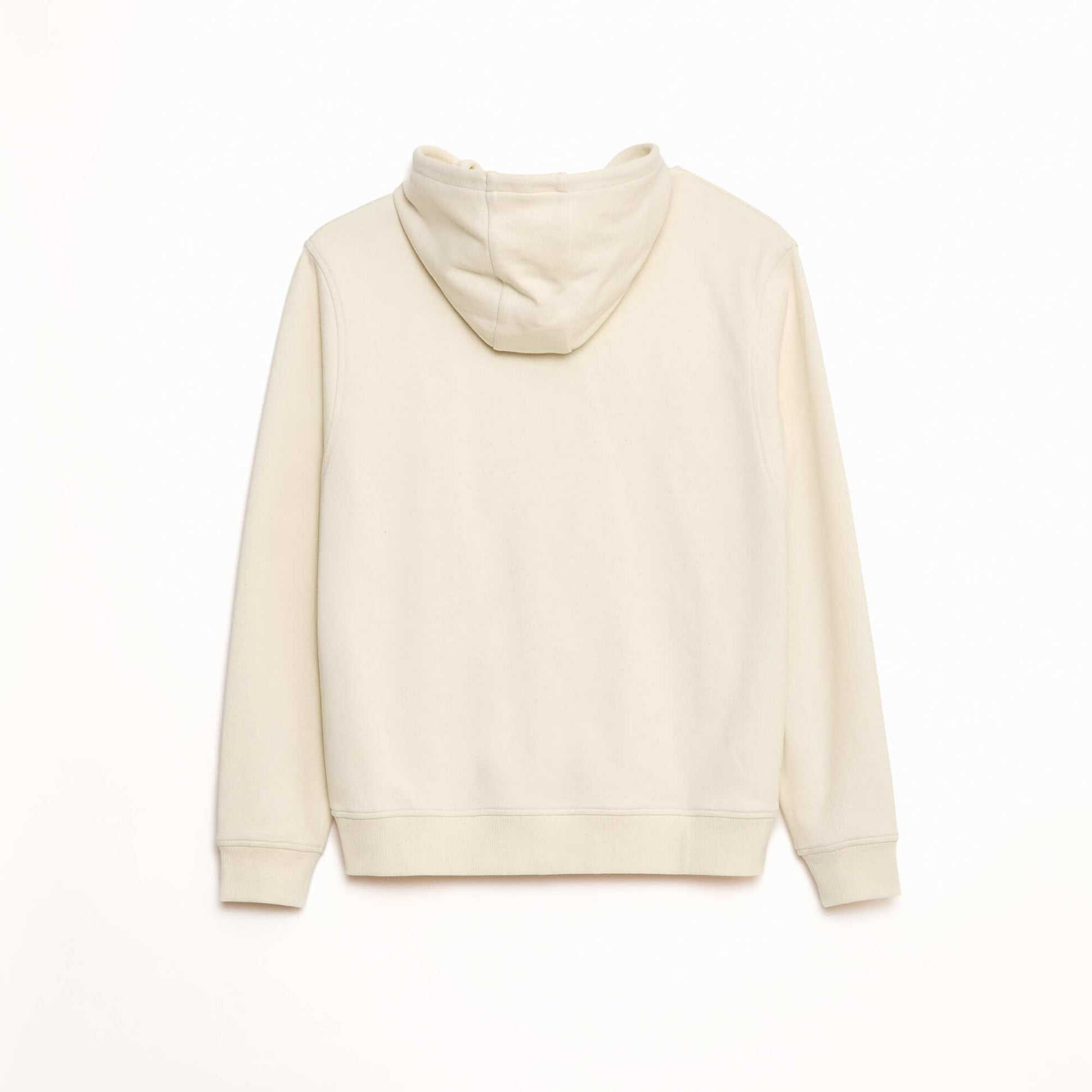 Sweat zippé molleton 385 Gr BLANC