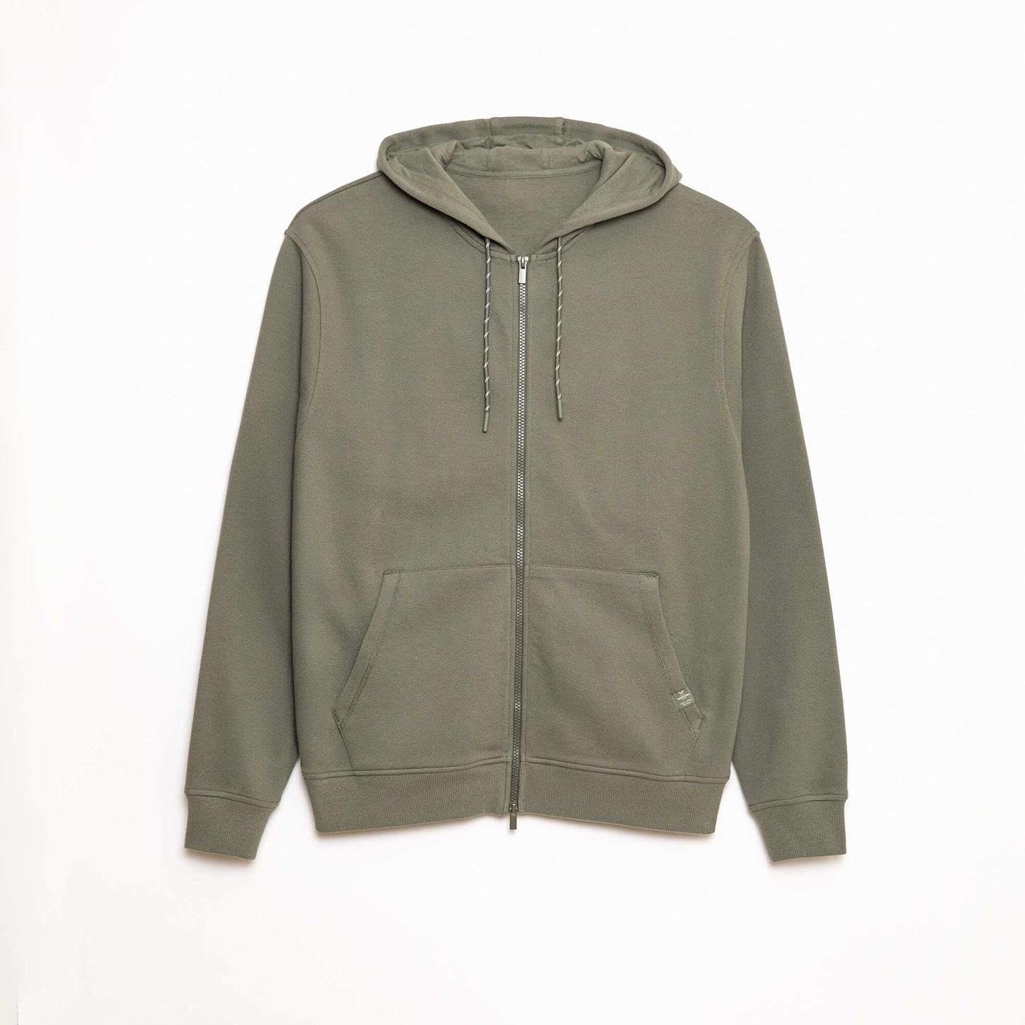Sweat zippé molleton 385 Gr KAKI