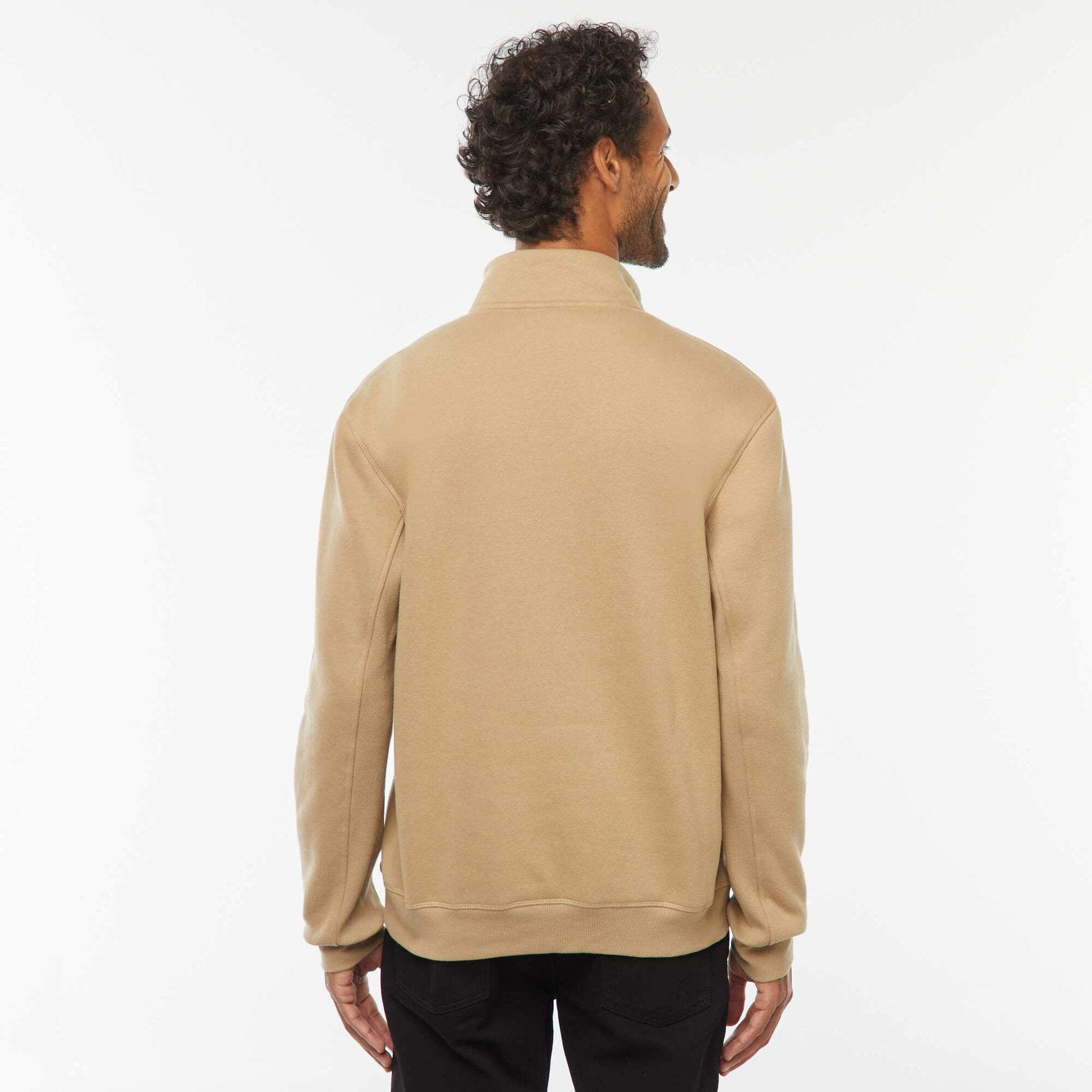 Sweat zippé molleton 320 Gr BEIGE