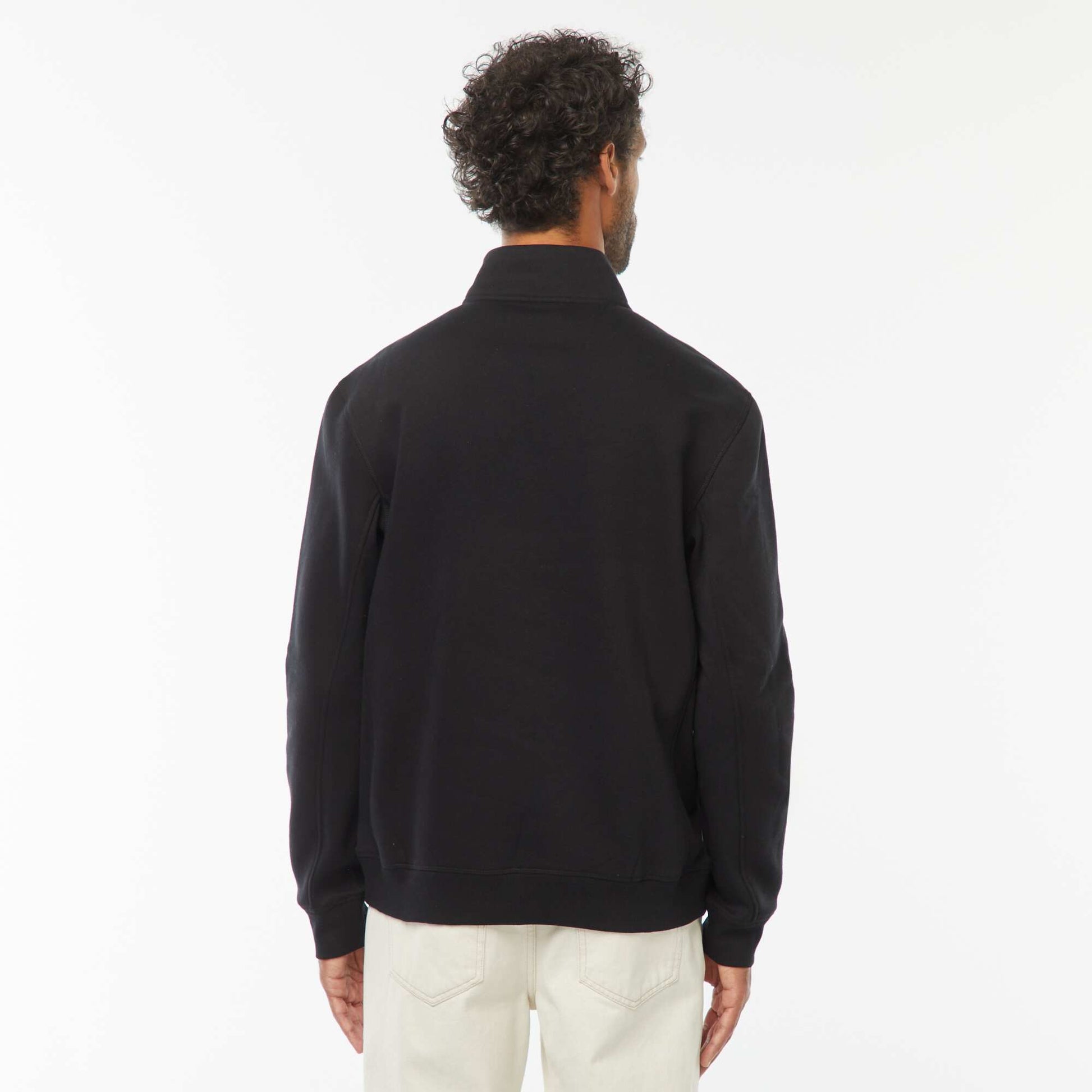 Sweat zippé molleton 320 Gr NOIR