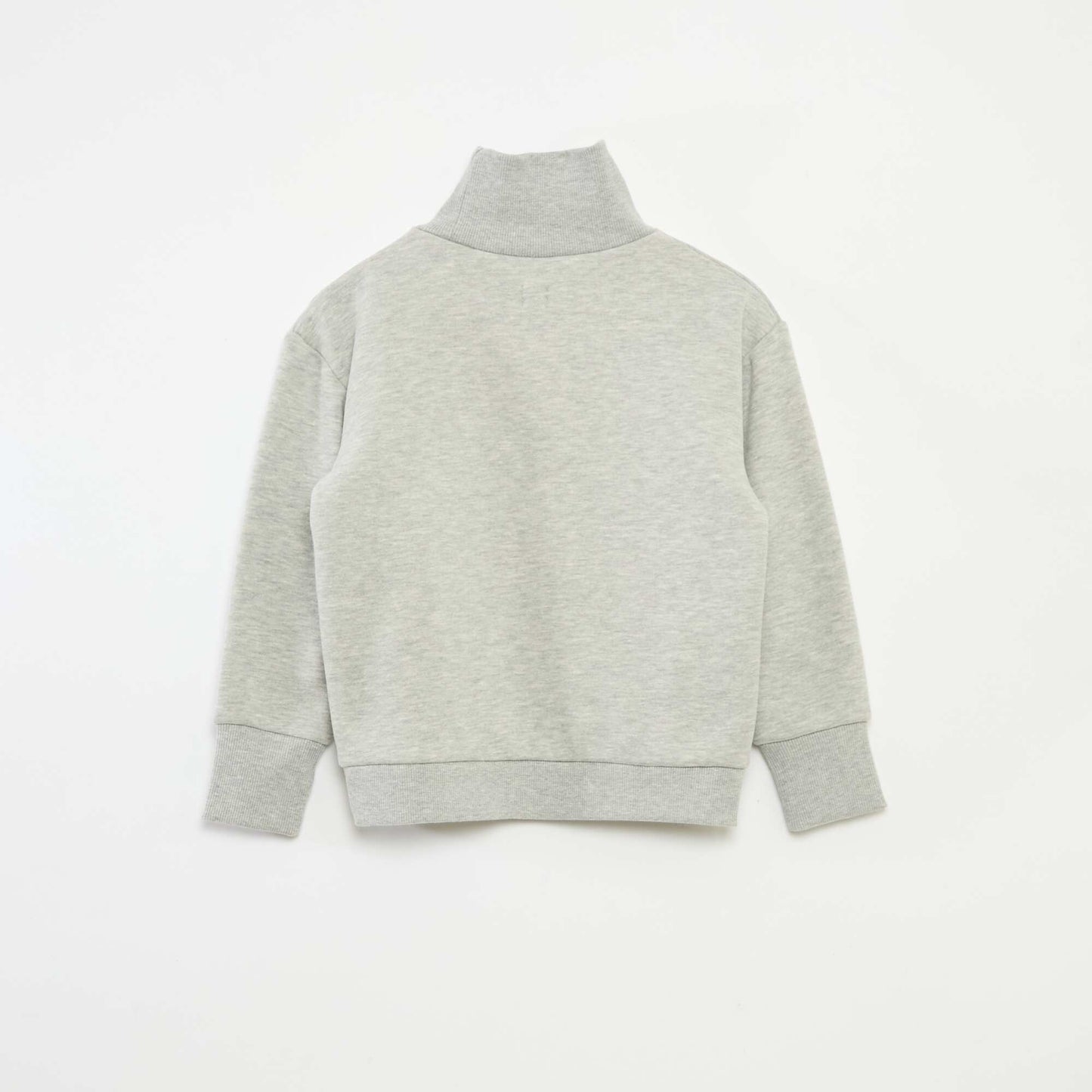 Sweat col montant loose en polaire GRIS