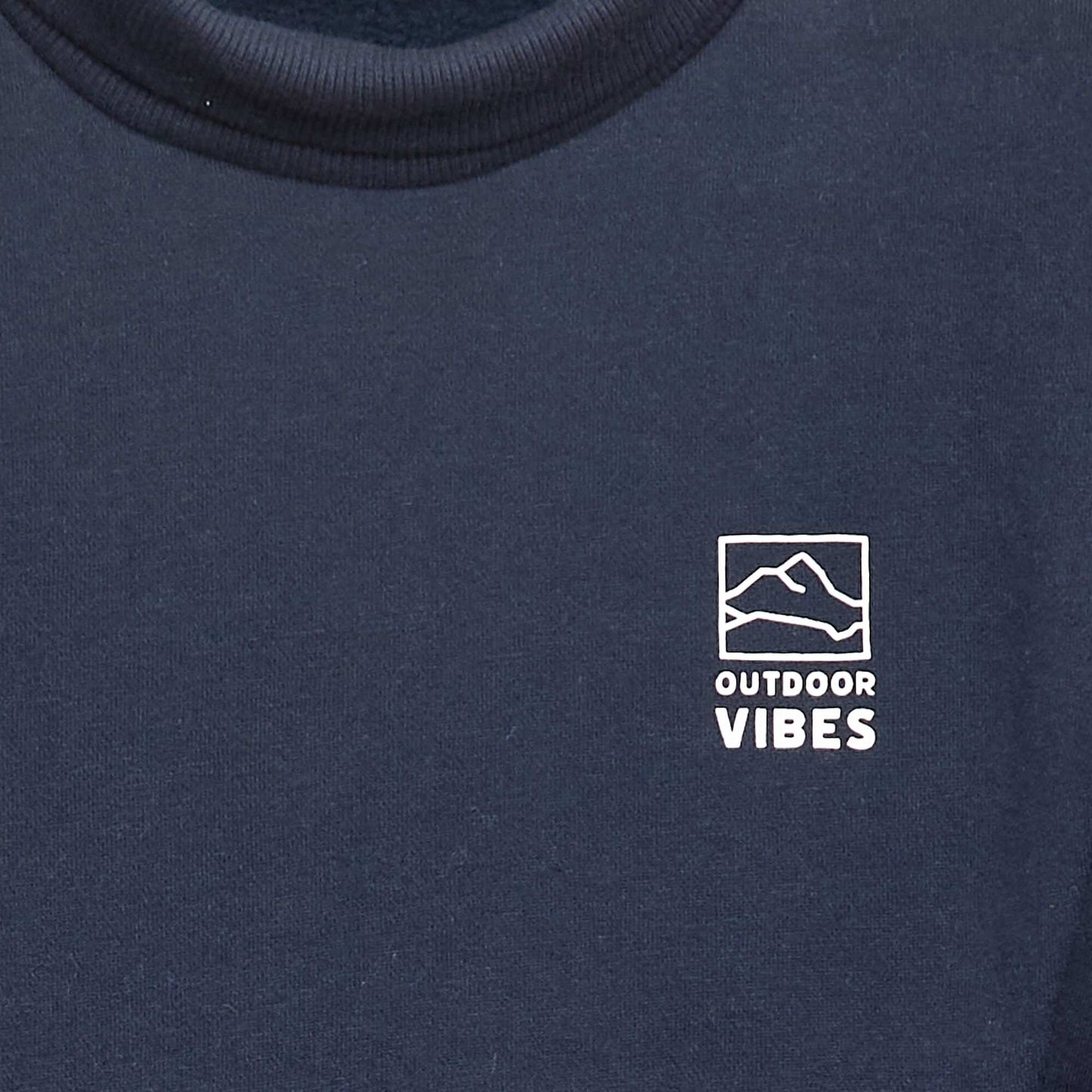 Sweat col montant loose en polaire BLEU
