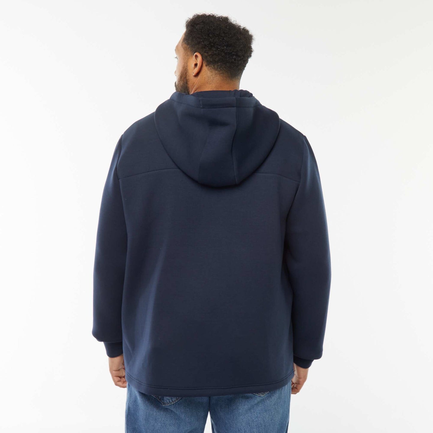 Sweat en néoprène et doudoune BLEU MARINE
