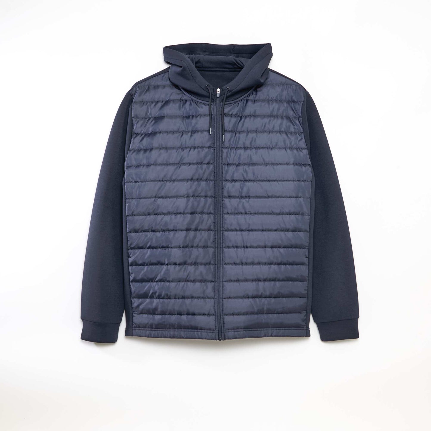 Sweat en néoprène et doudoune BLEU MARINE