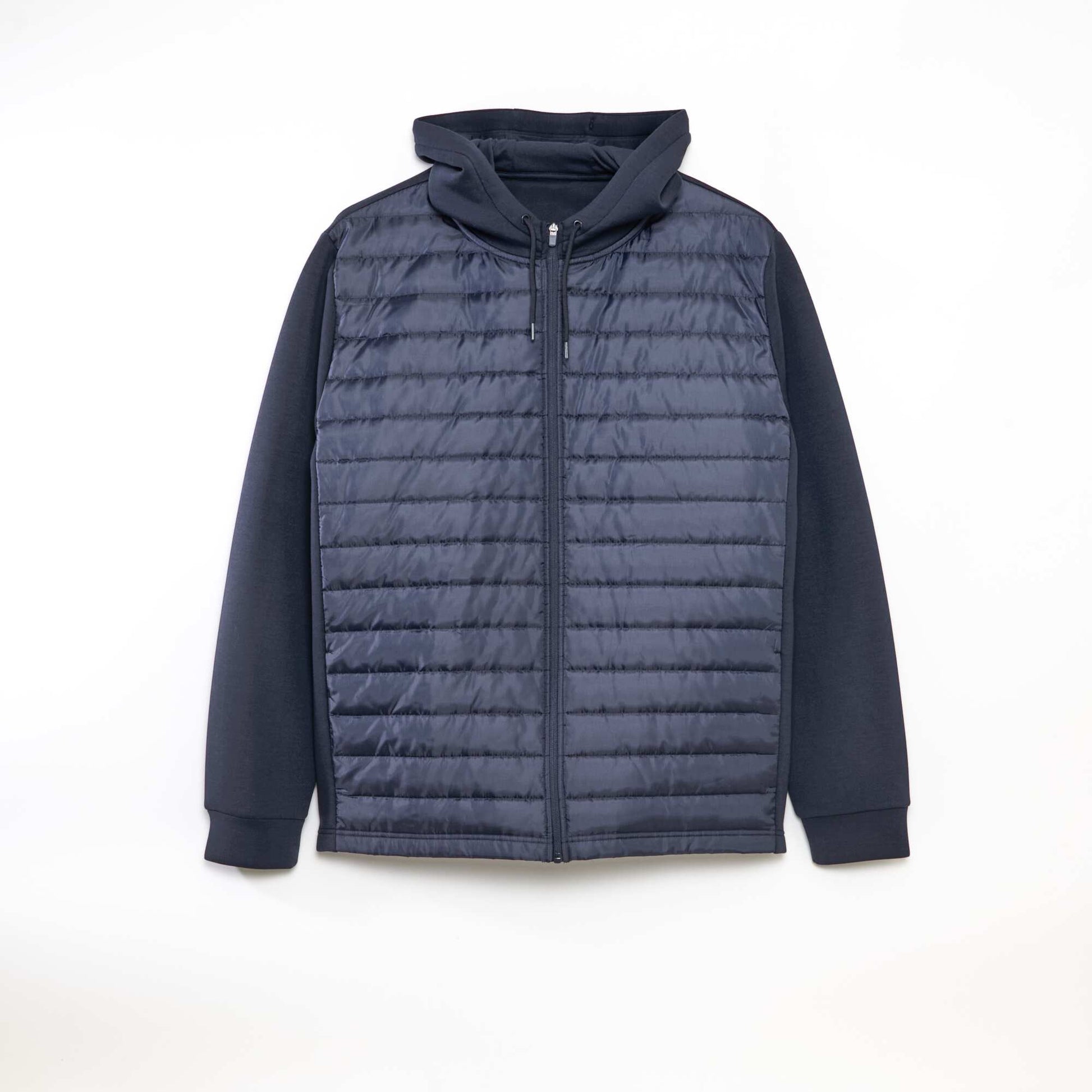Sweat en néoprène et doudoune BLEU MARINE
