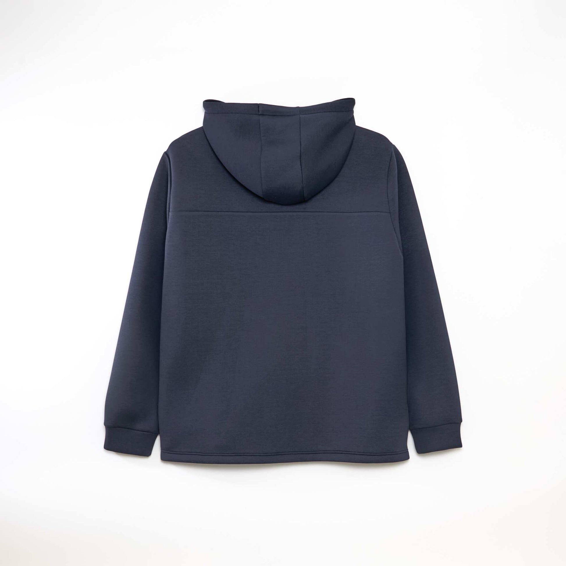 Sweat en néoprène et doudoune BLEU MARINE