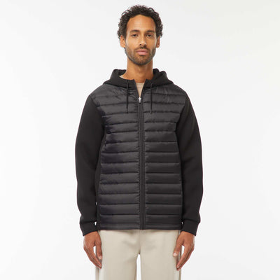 Sweat en néoprène et doudoune NOIR