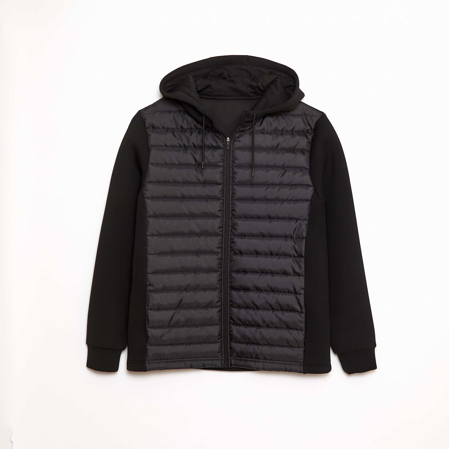 Sweat en néoprène et doudoune NOIR