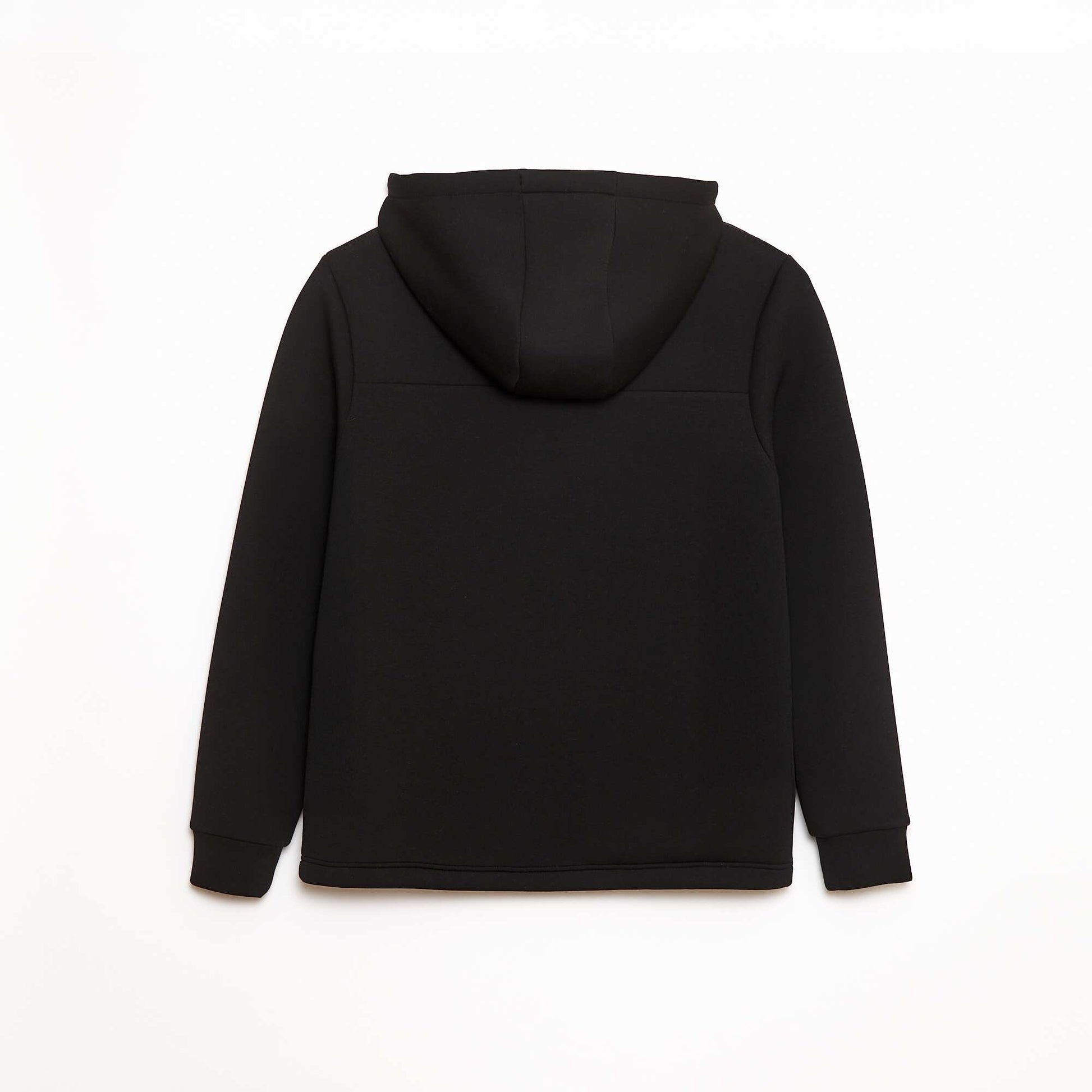 Sweat en néoprène et doudoune NOIR