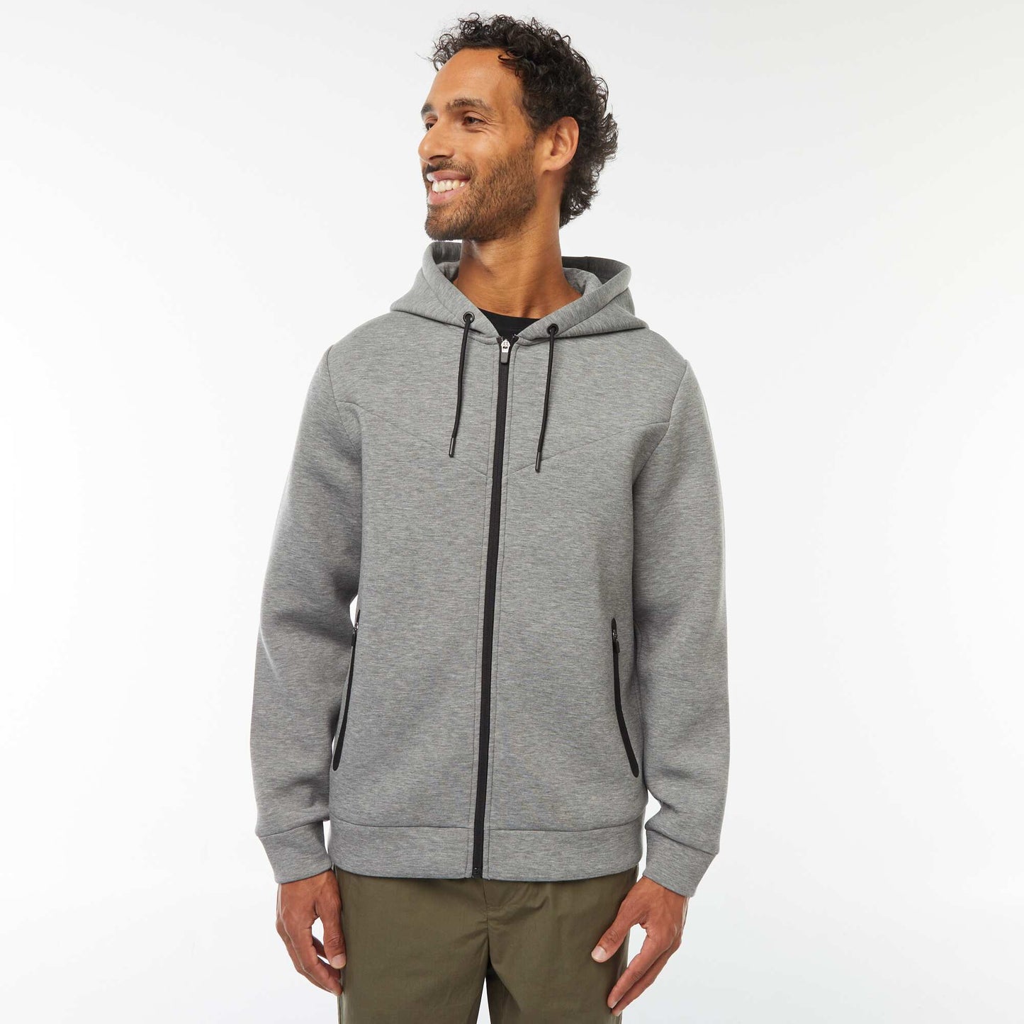 Sweat zippé en néoprène - unisexe GRIS FONCé