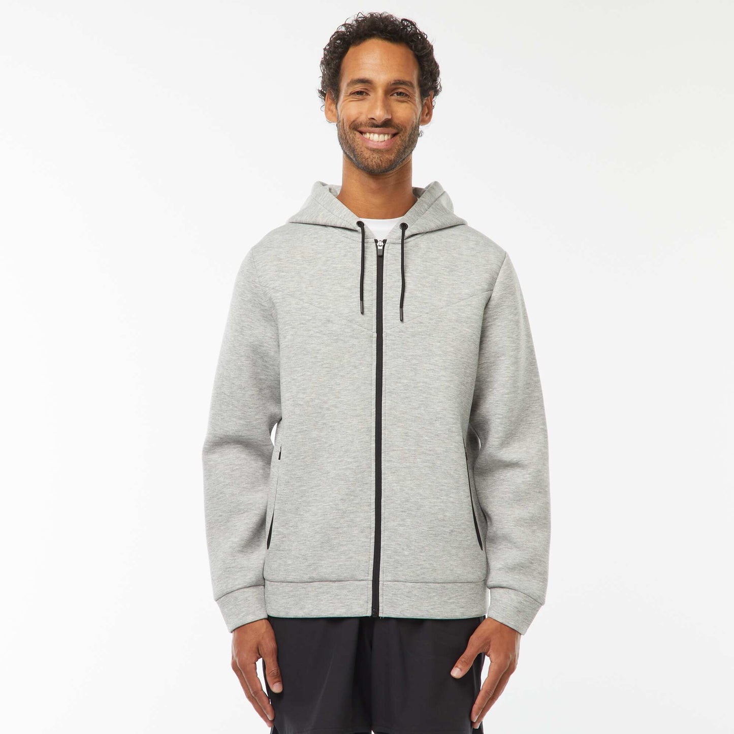 Sweat zippé en néoprène - unisexe GRIS
