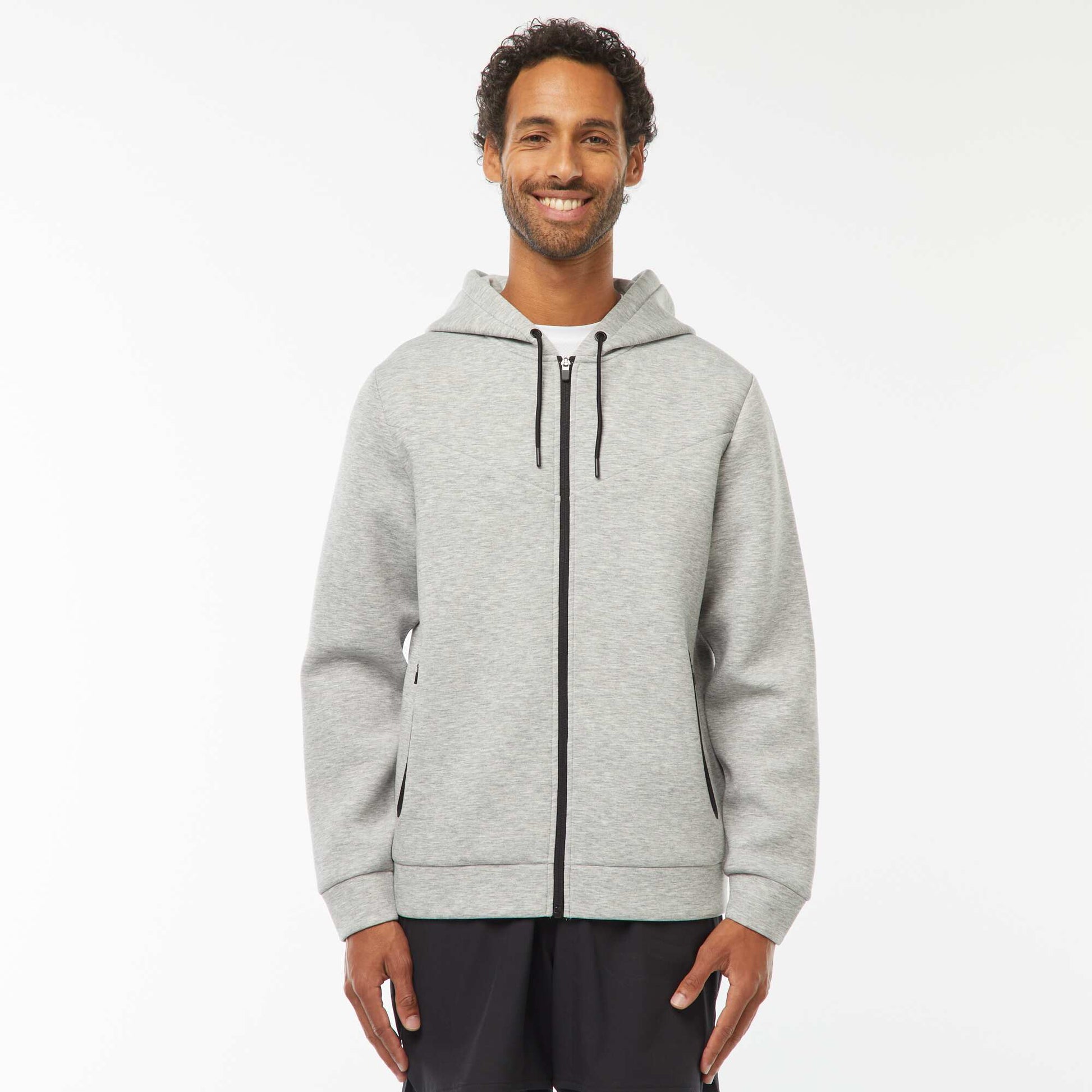 Sweat zippé en néoprène - unisexe GRIS