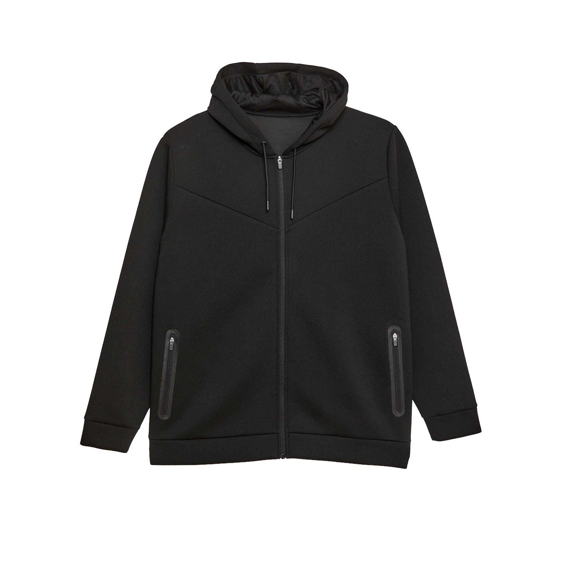 Sweat zippé en néoprène - unisexe NOIR