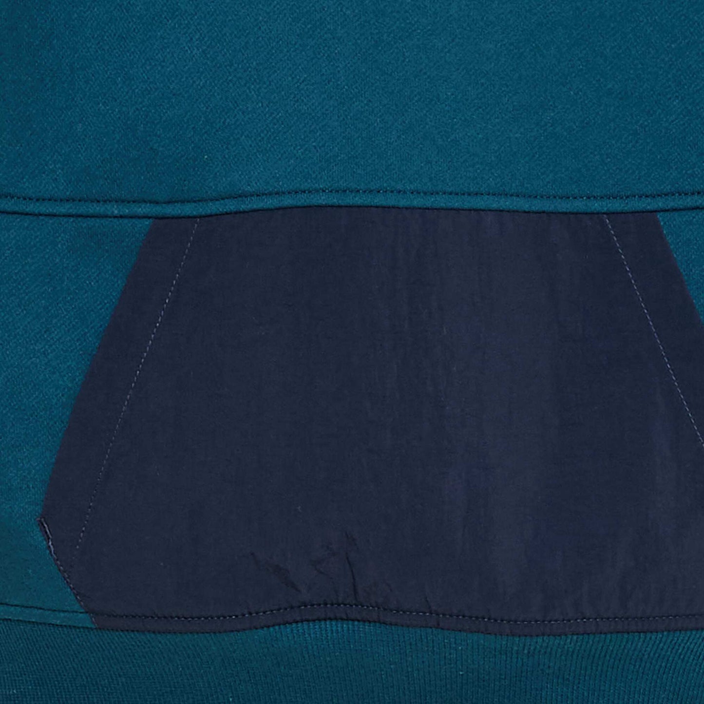 Sweat à capuche loose en polaire BLEU