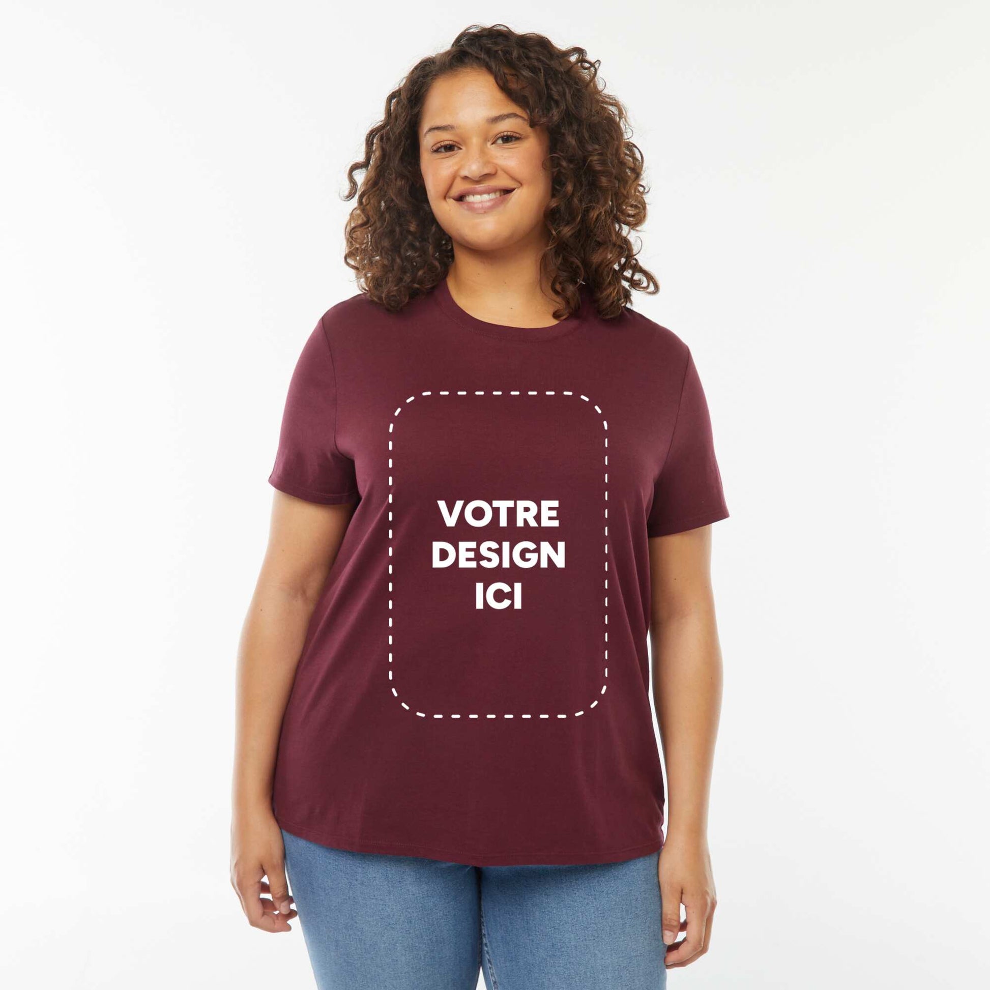 T-shirt coton 160 Gr BORDEAUX