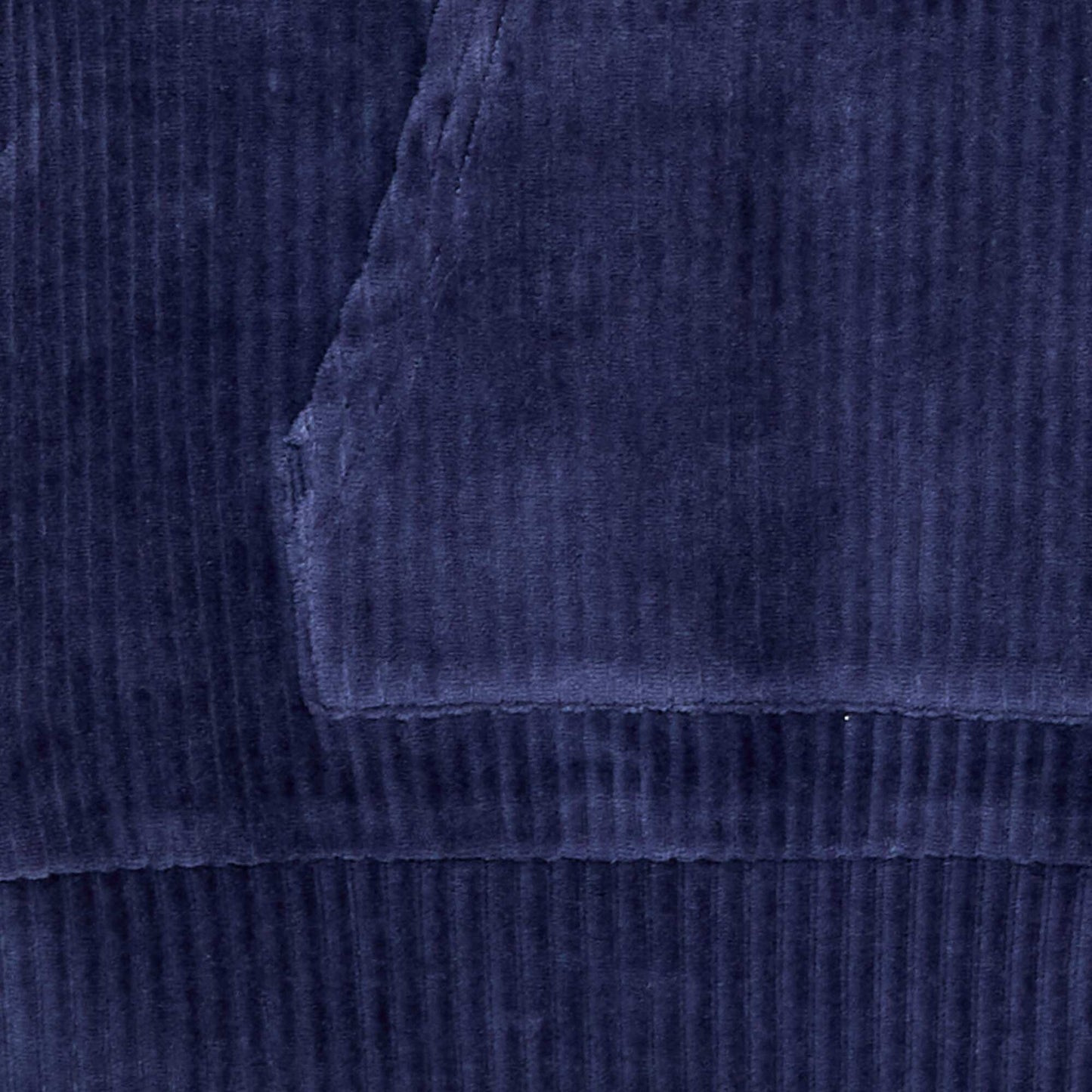 Sweat à capuche en velours côtelé BLEU
