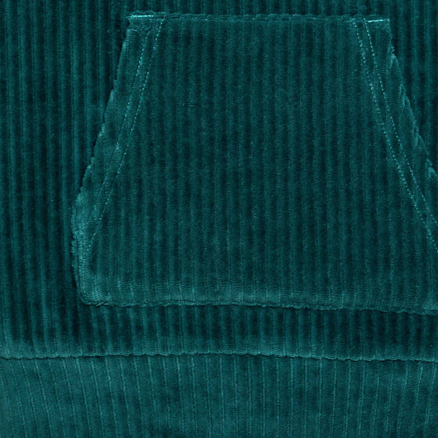 Sweat à capuche en velours côtelé VERT