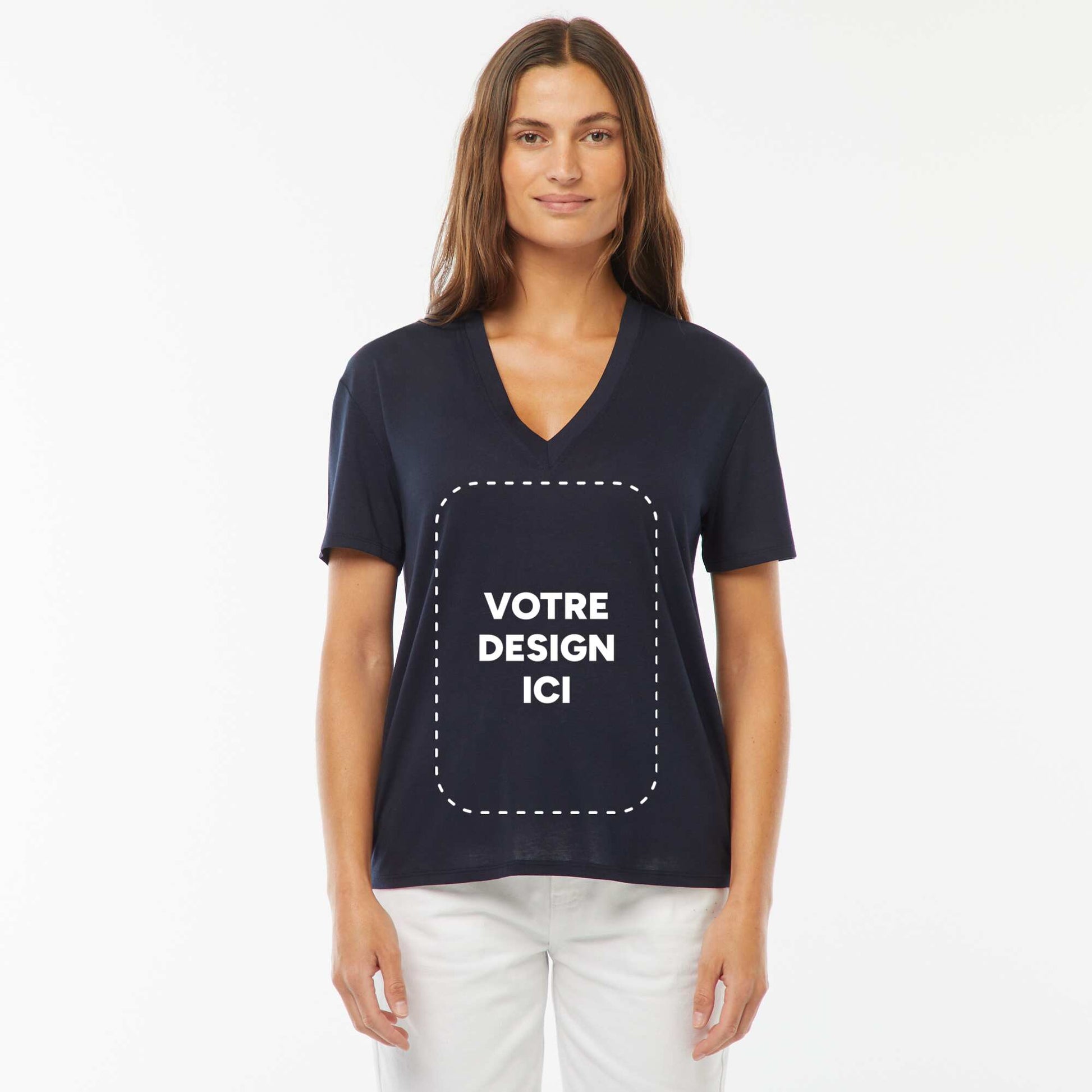 T-shirt polyester 190 Gr BLEU MARINE