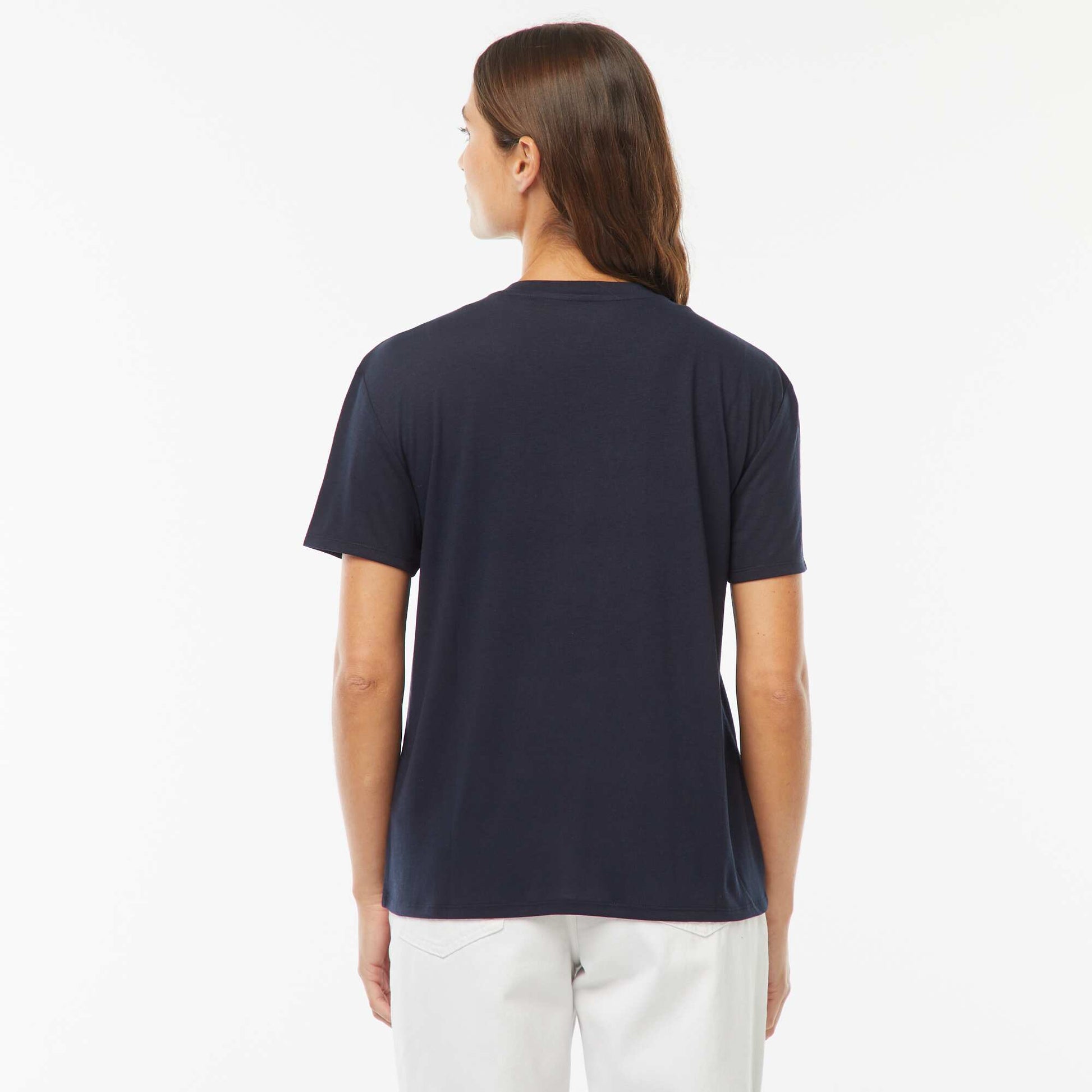 T-shirt polyester 190 Gr BLEU MARINE