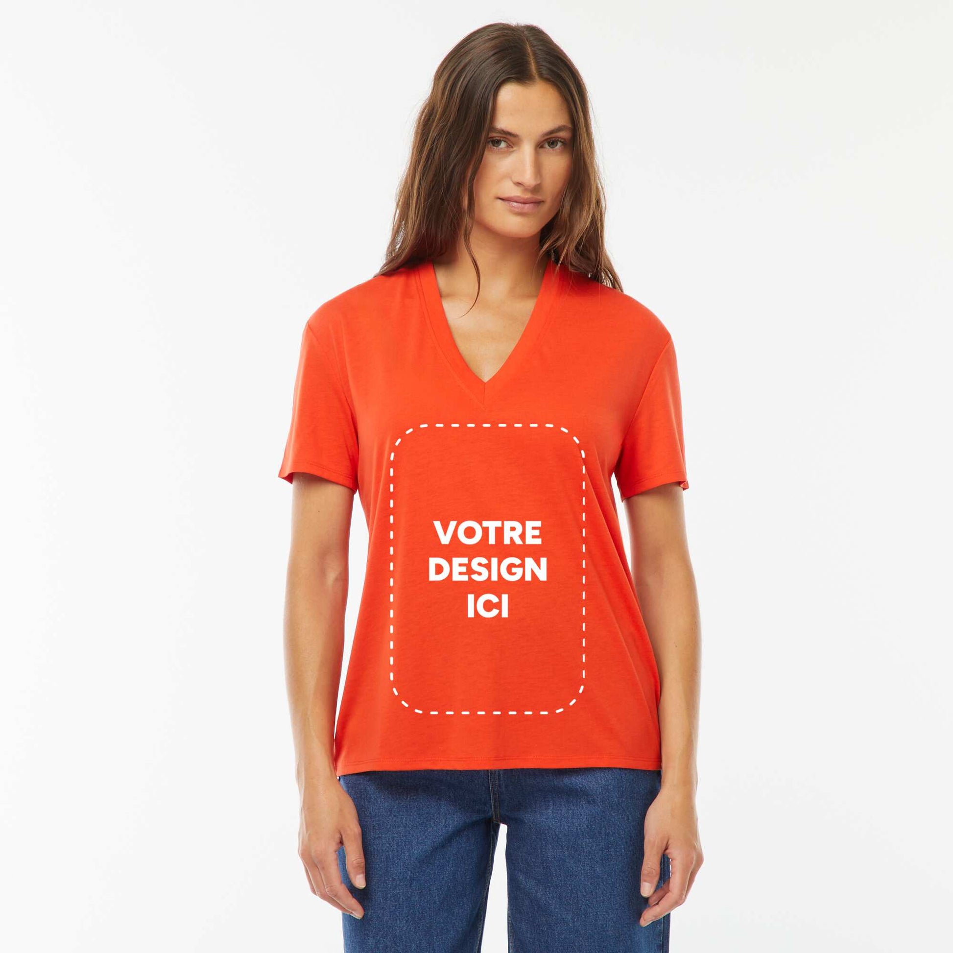 T-shirt polyester 190 Gr ROUGE