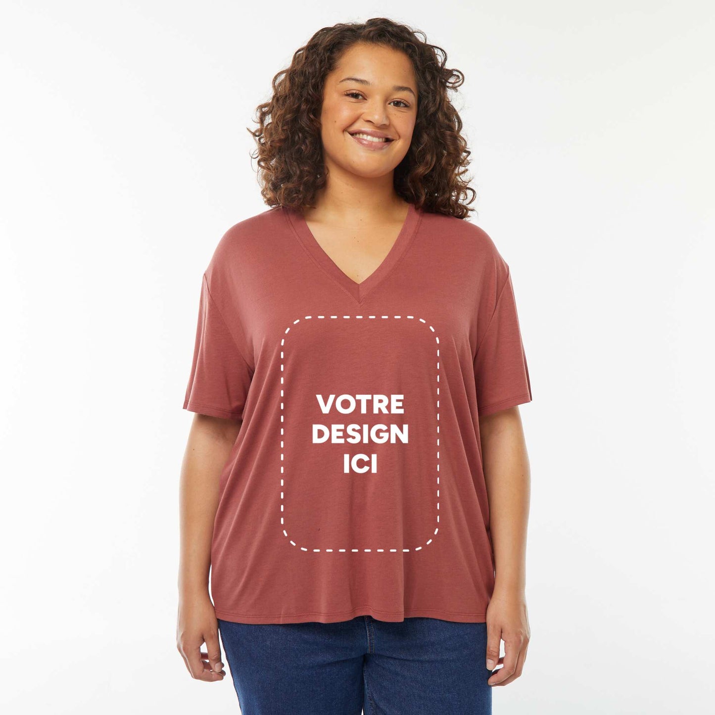 T-shirt polyester 190 Gr ROUGE FONCé