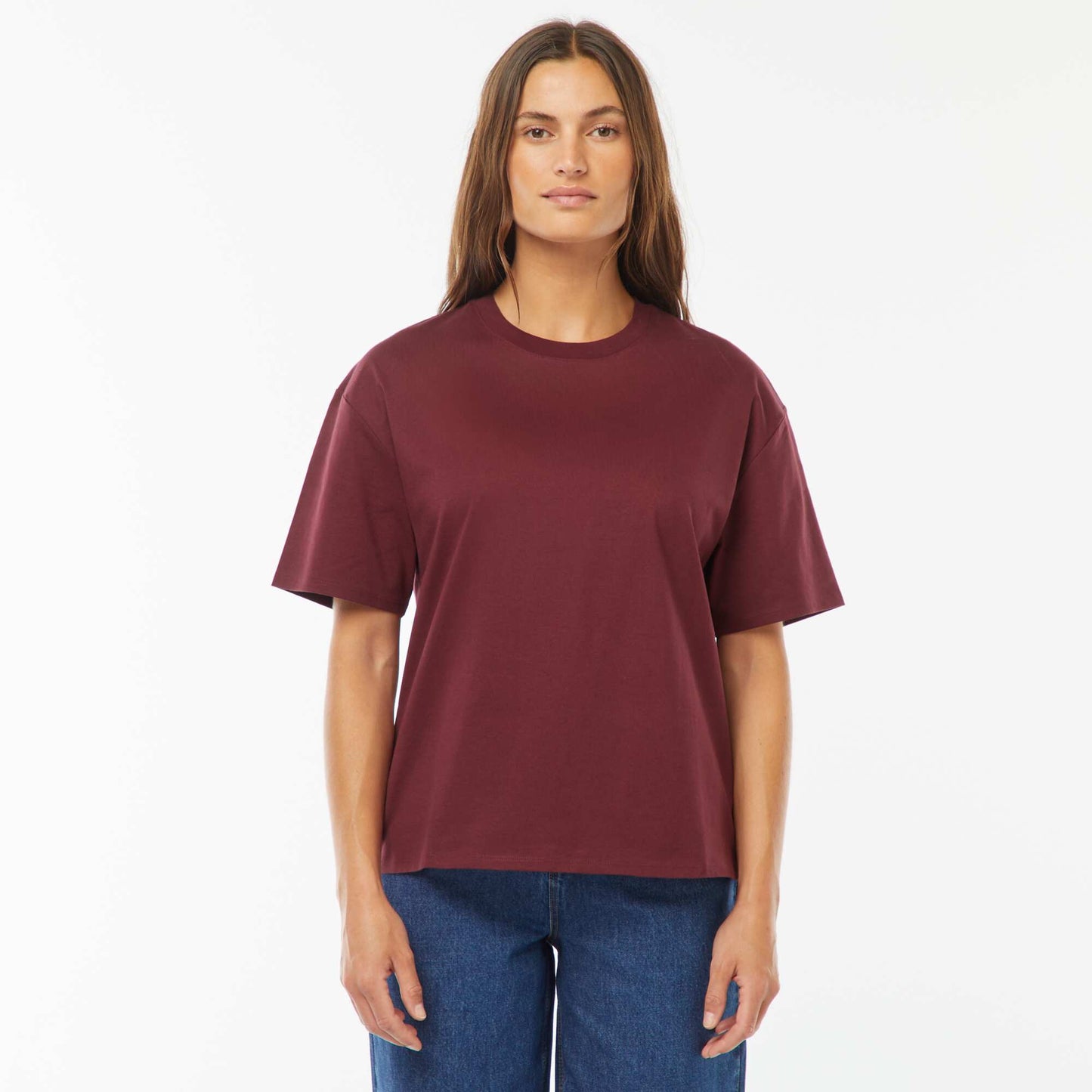 T-shirt coton 225 Gr BORDEAUX