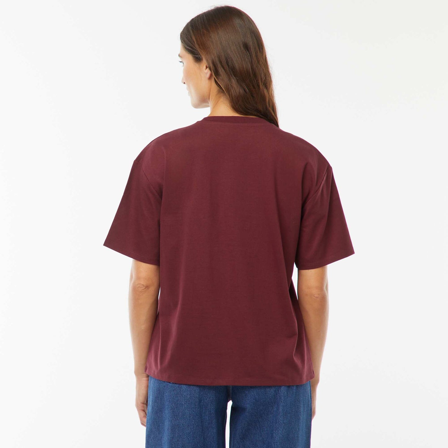 T-shirt coton 225 Gr BORDEAUX