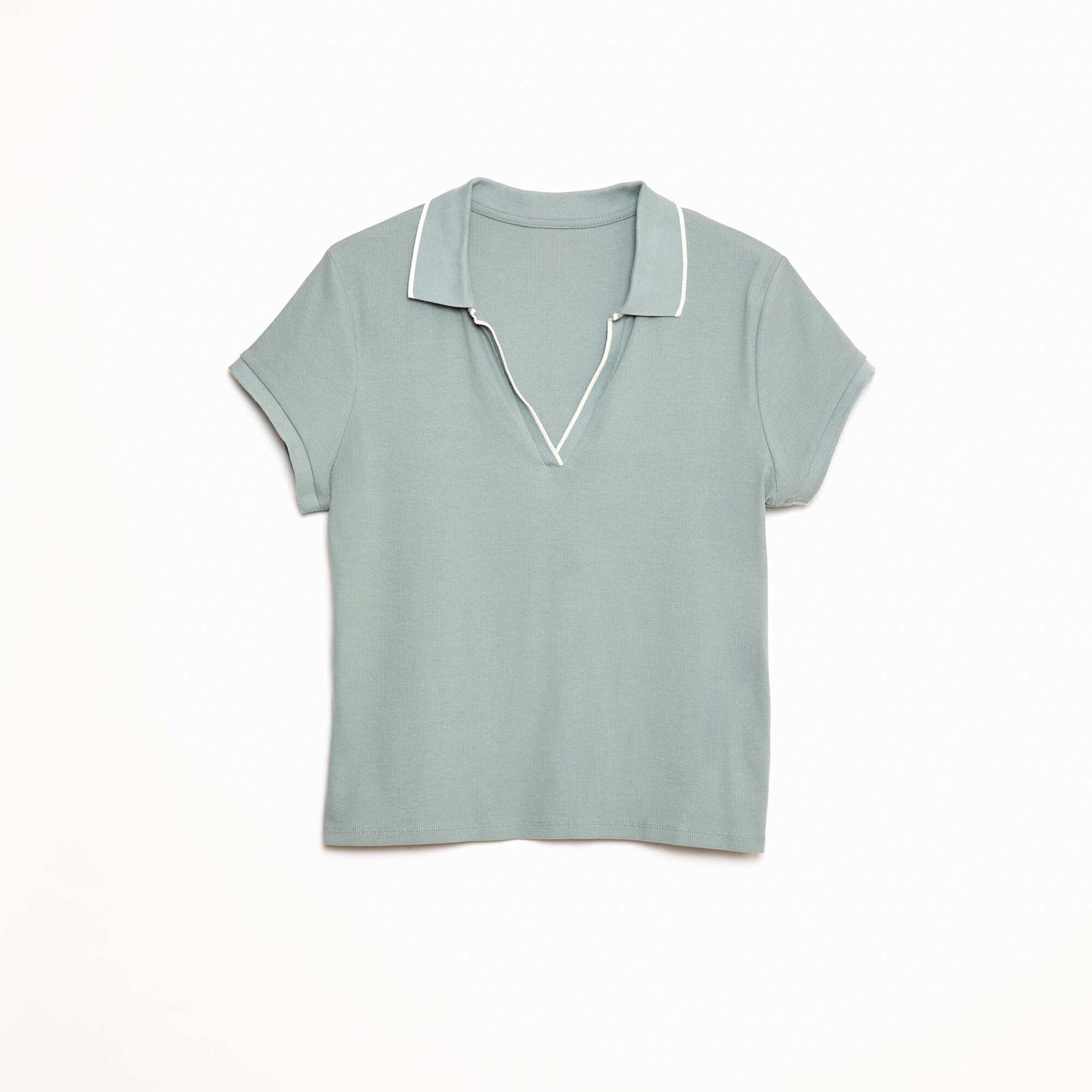 Polo maille côtelée 220 gr GRIS
